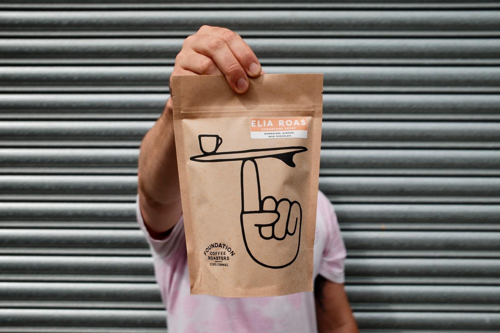 Elia Roas Colombian Sugarcane Decaf Single Origin Coffee St Ives Cornwall Foundation Coffee Roasters
