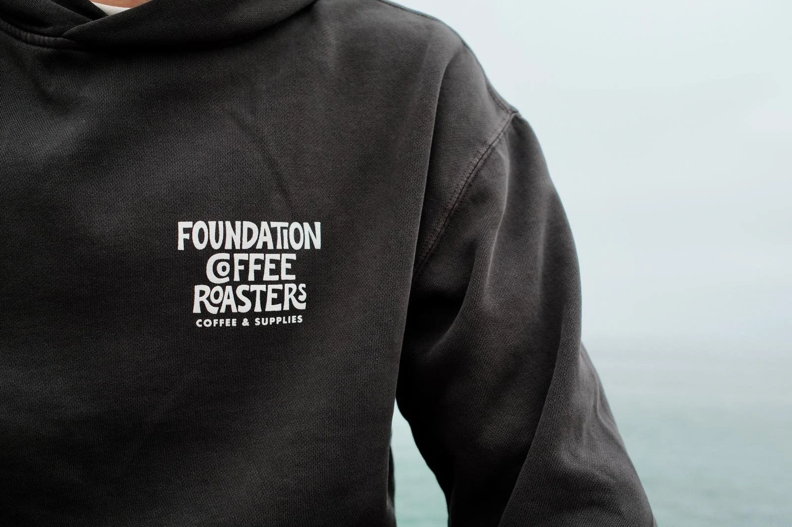 Foundation Coffee Roasters Merch St Ives Cornwall Supplies Hoody Black Unisex ASColour
