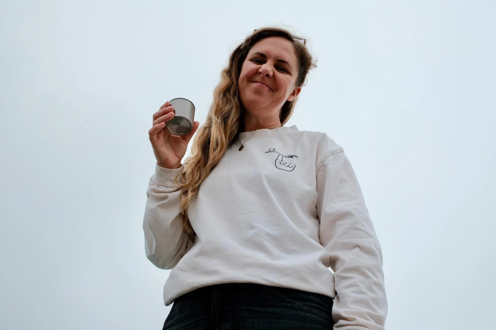 Foundation Coffee Roasters Merch St Ives Cornwall Arches Ecru Unisex Long Sleeve ASColour