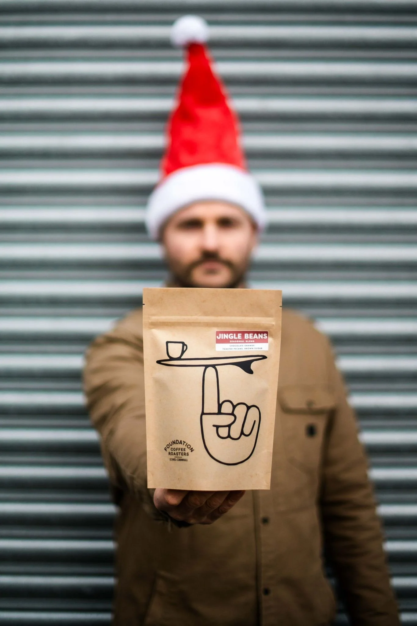 Jingle Beans Christmas Blend Mexican Ethiopian Colombian Foundation Coffee Roasters St Ives Cornwall