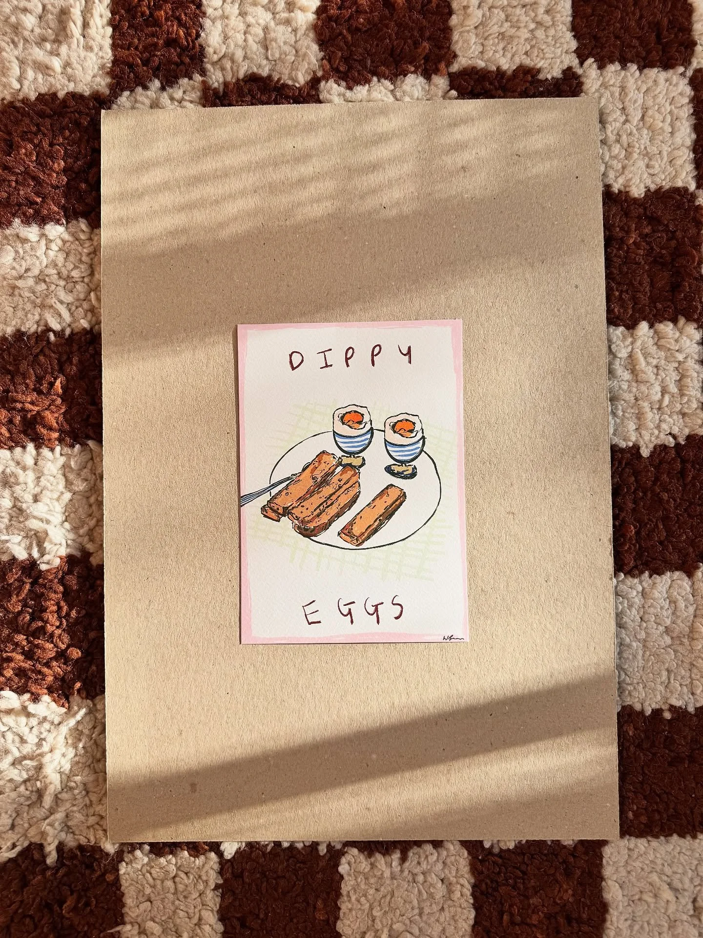 Some breakfast prints as of late that you&rsquo;re all loving! Thank you so much for so many orders this week Happy Sundayyy 💓💓💓

Dippy eggs (which sold out at @saladdaysmarketlondon 🍳
BlackBerry jam 
Oil pastel favourites 
Brunch club
Croissant 