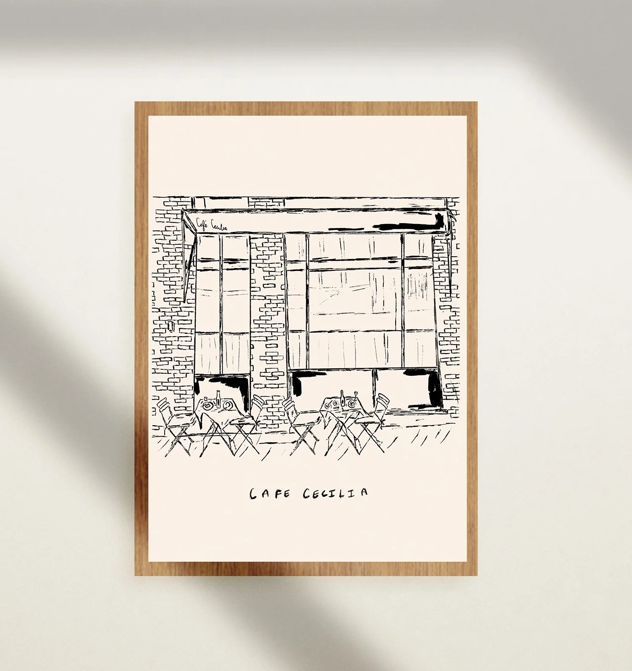 Cafe Cecilia Print
