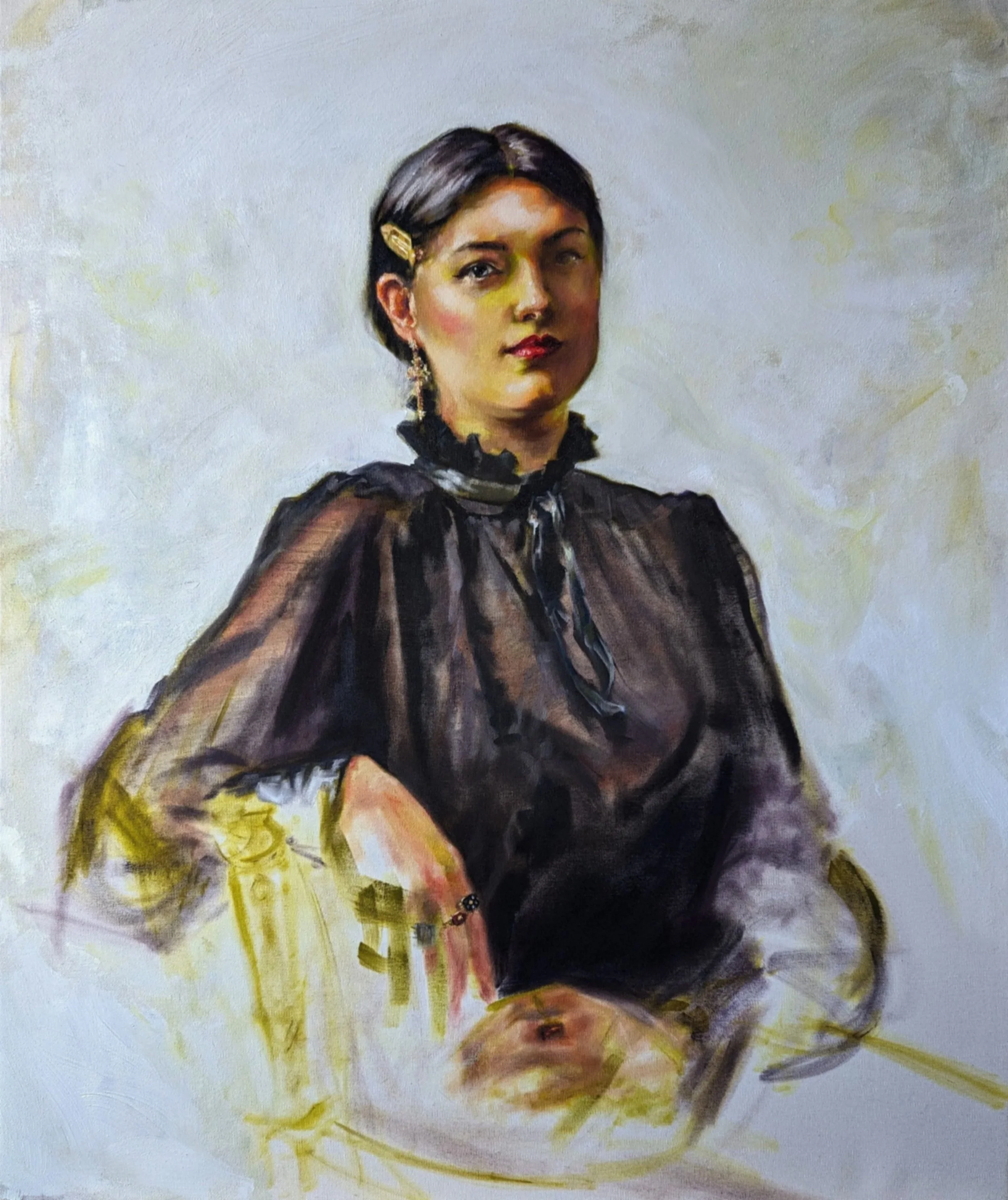 Evelyn Hollow, parapsychologist
100 x 120cm