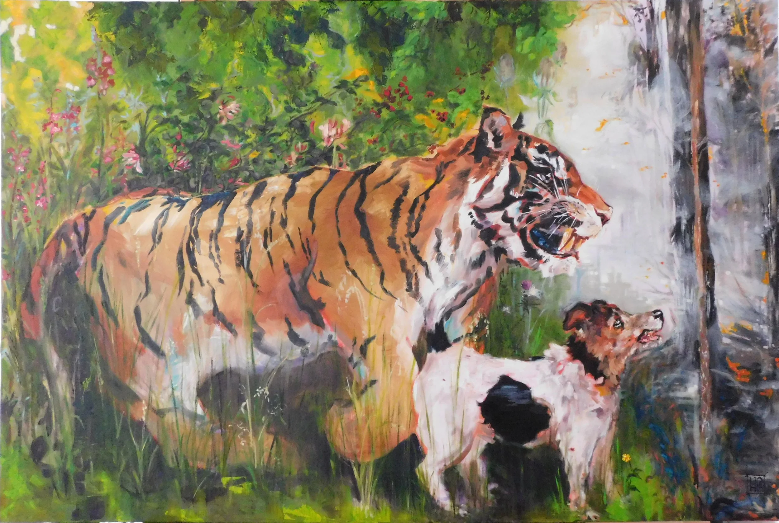 let slip the dogs
150 x 100cm (sold)