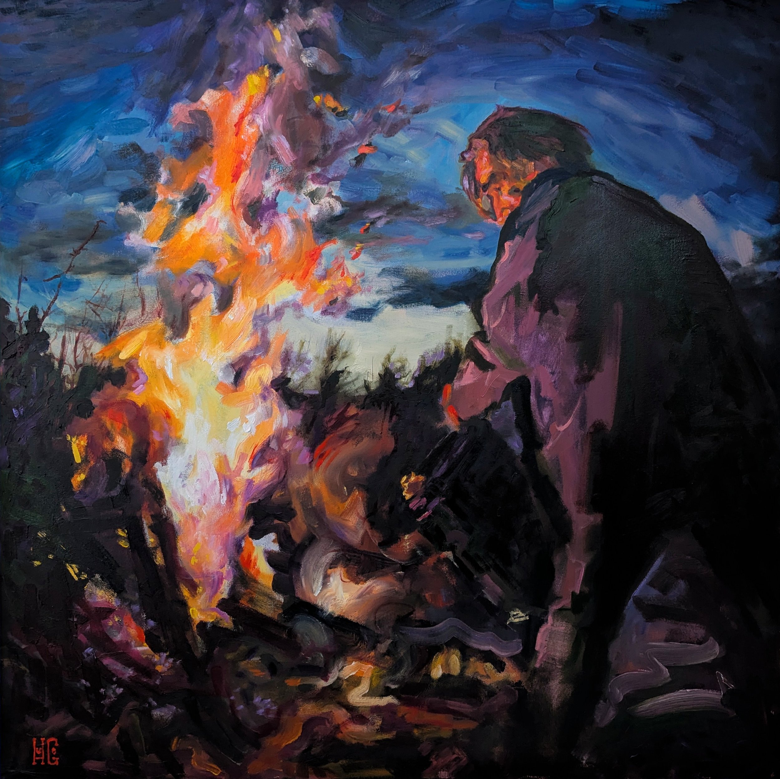 & the flames went higher
100 x 100cm