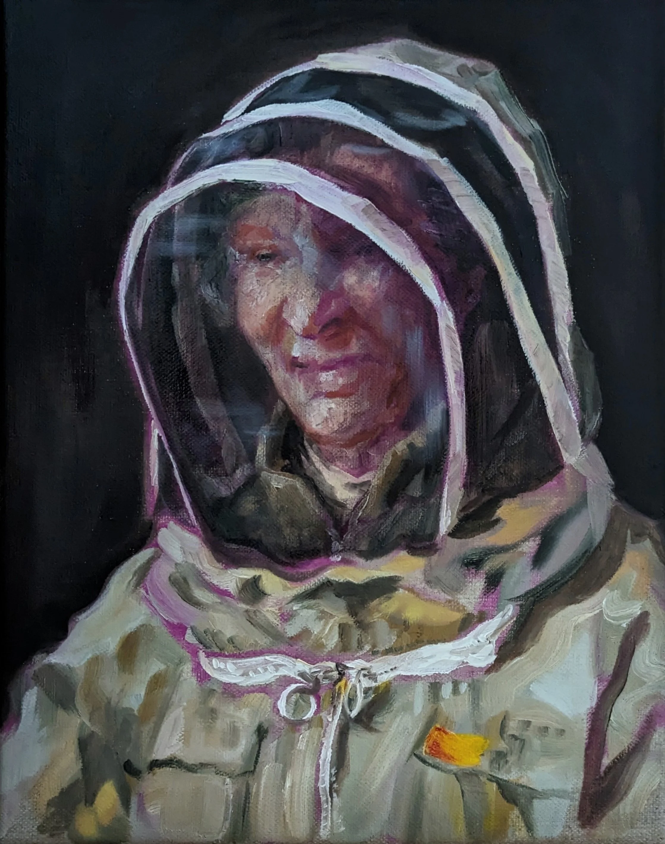 Keeper of the Bees
25 x 30cm (sold)