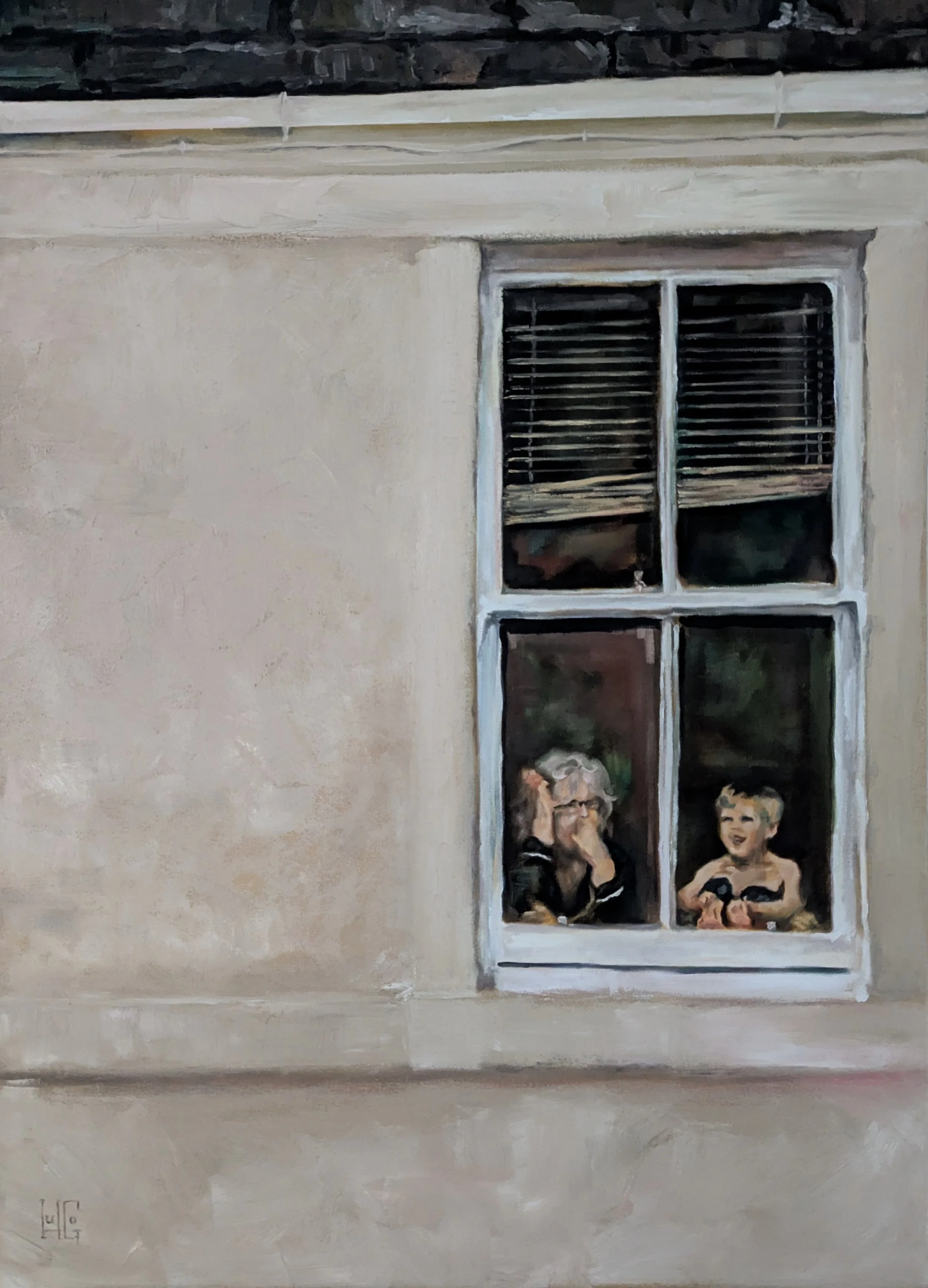 The baker, the fleet & the boy
90 x 110cm (sold)