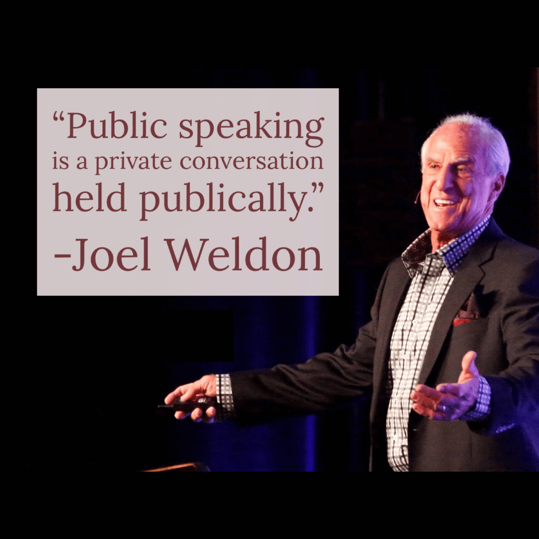 Joel Weldon Public Speaking