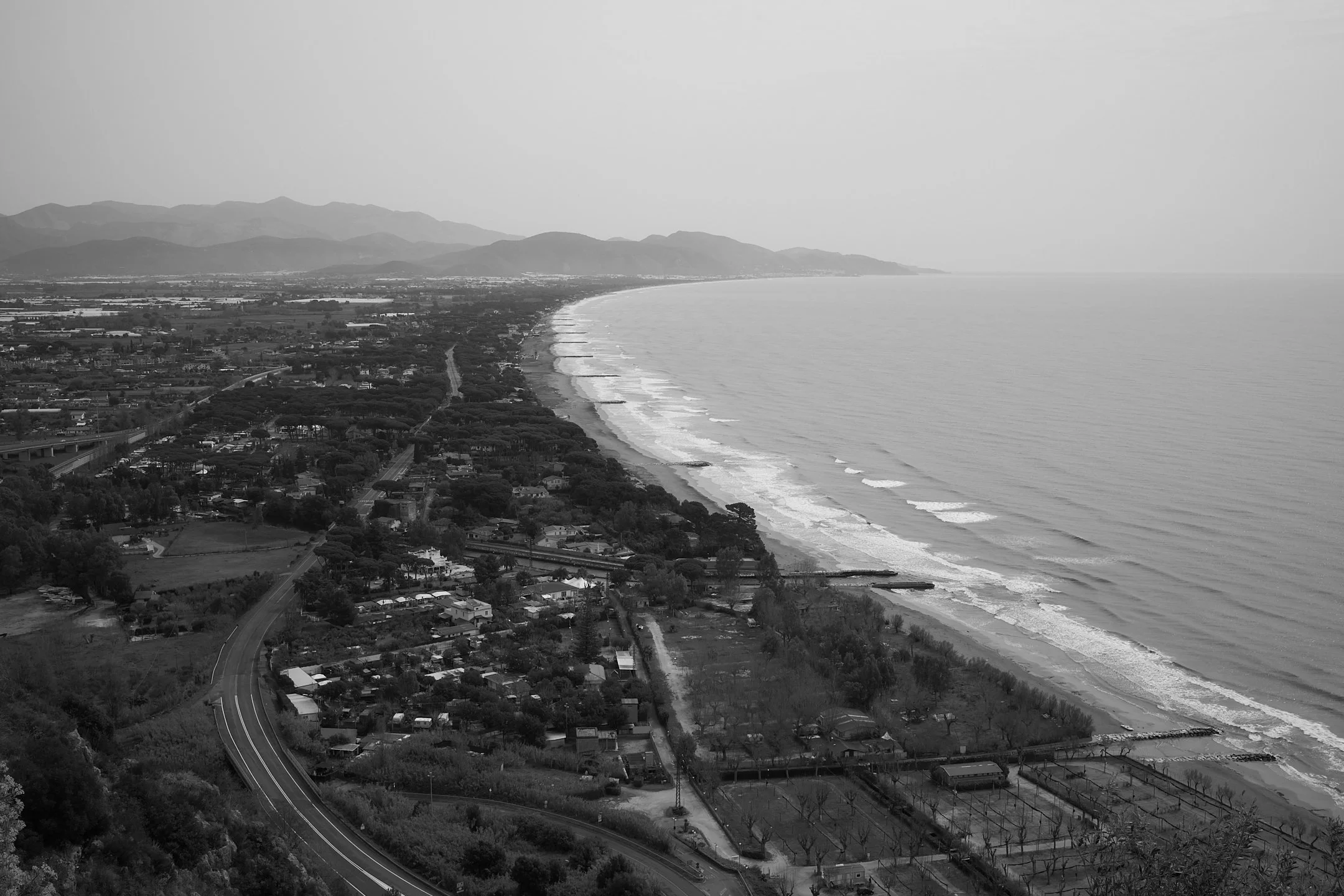 Vista da Piazza Palatina, Terracina
