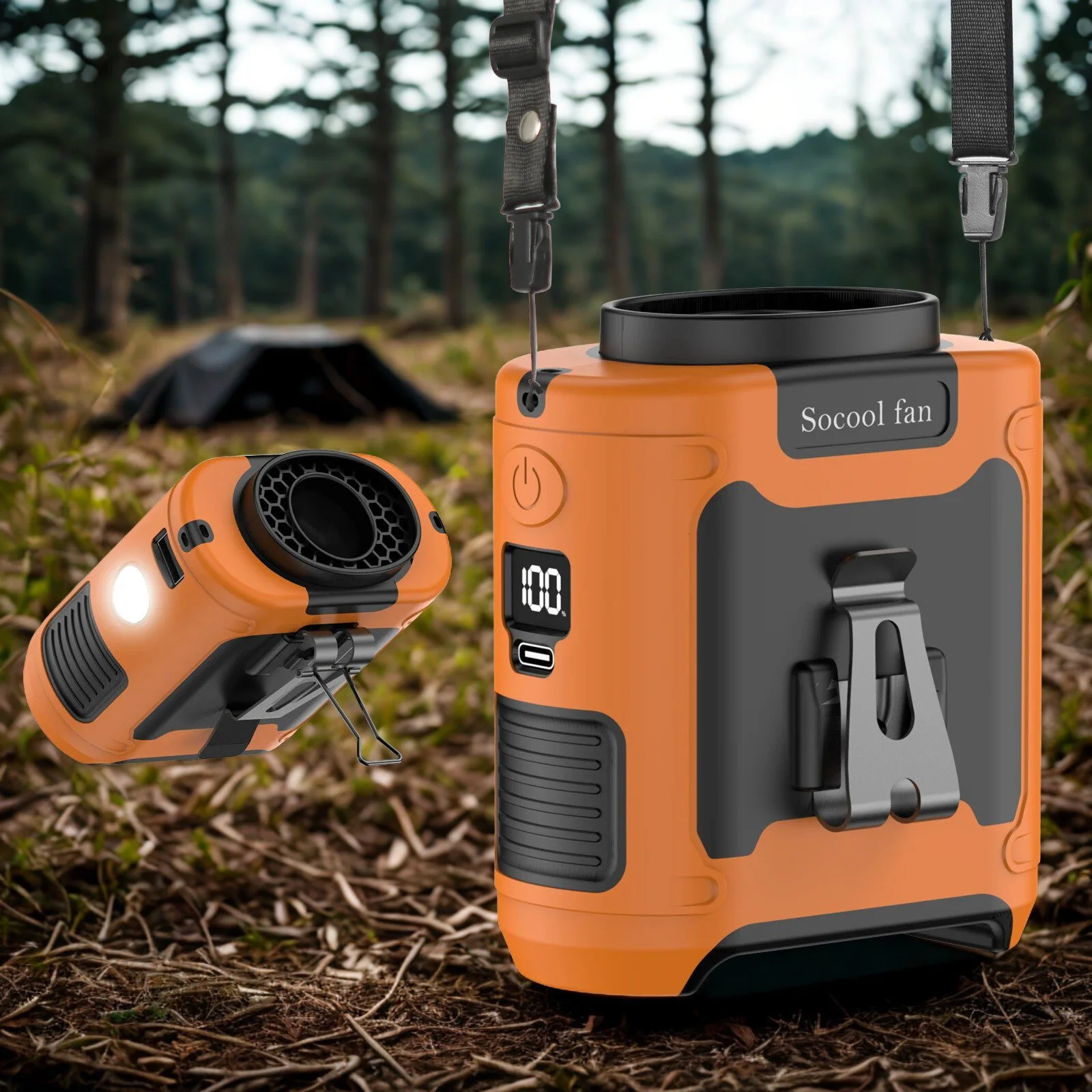 KoppurCool™ 10,000mAh Portable Waist & Neck Fan – Hands-Free Cooling for Drivers