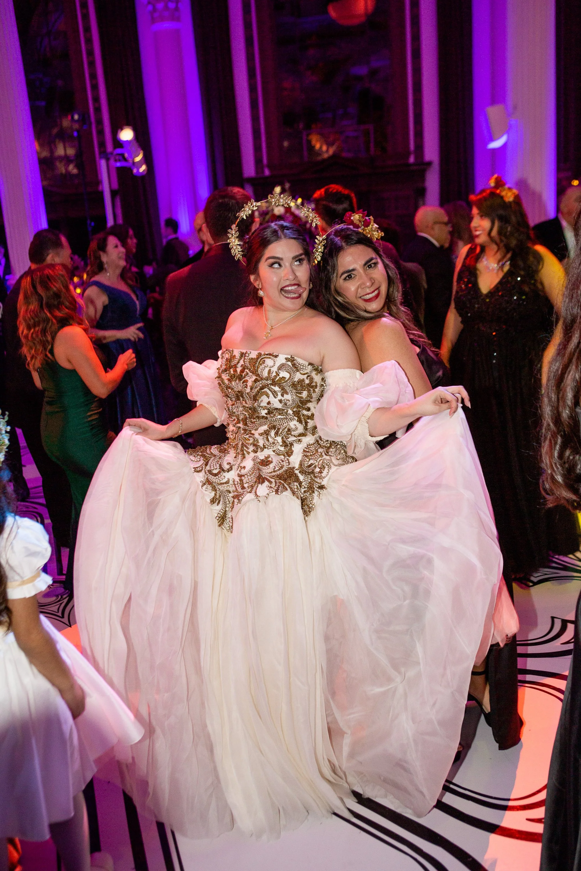 dancing bride