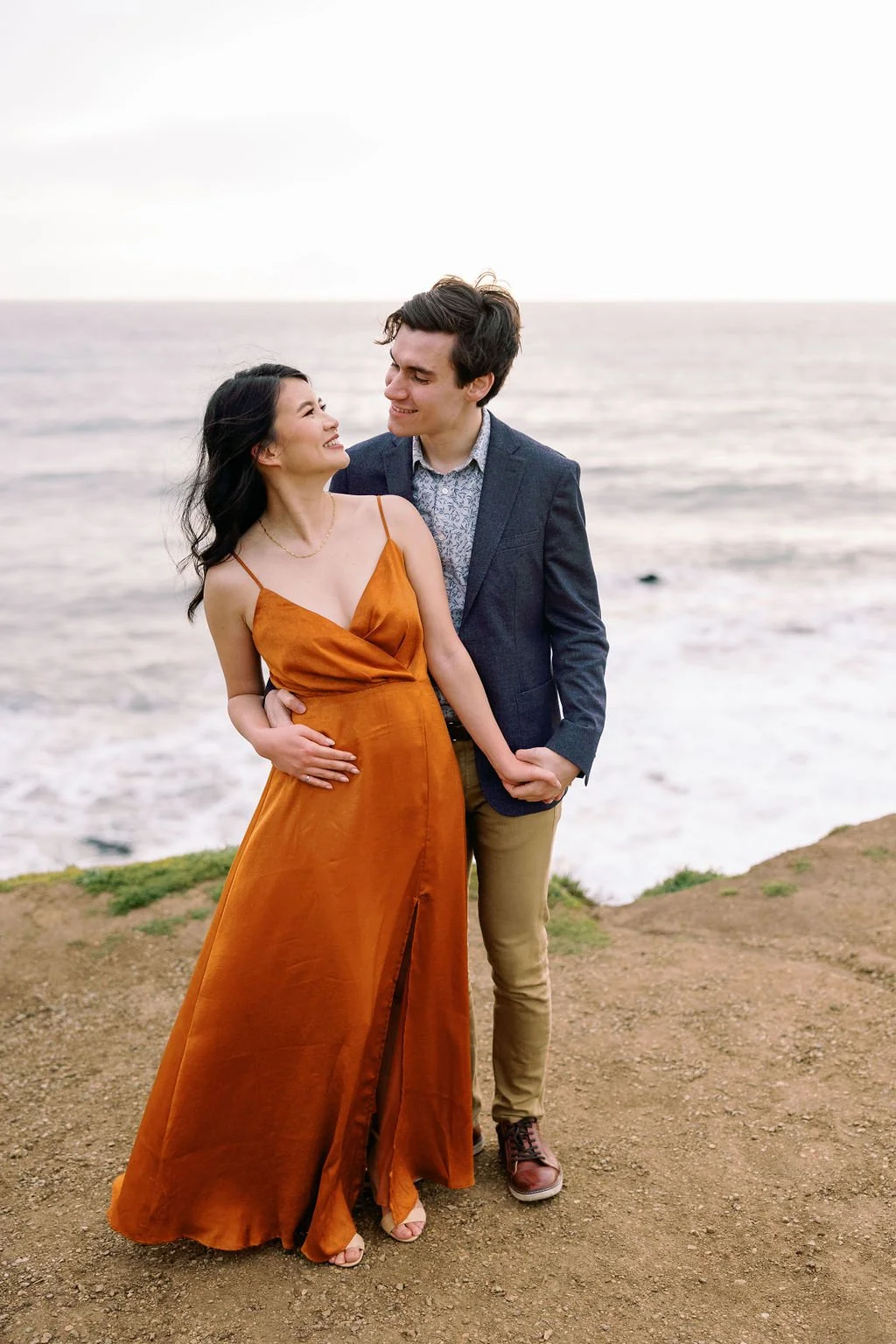 sunset engagement photos