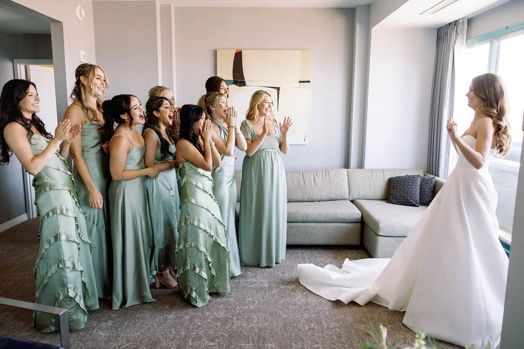 bridal party first look