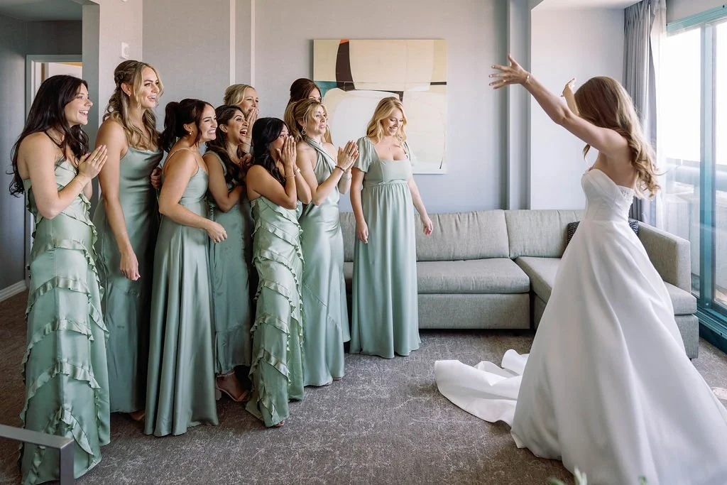 bridal party first look