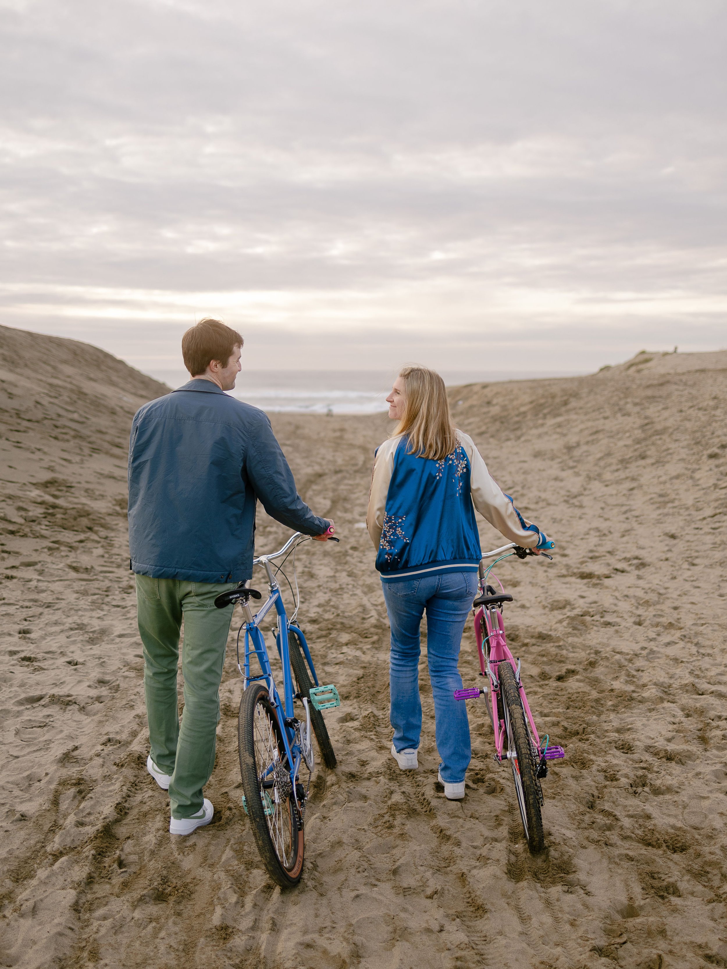 beach and bikes