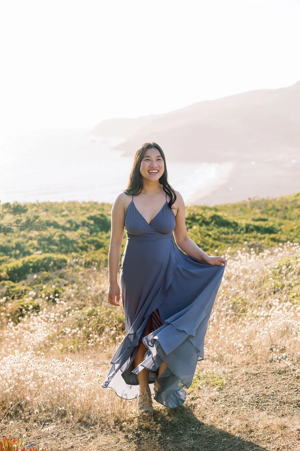 engagement session at Rodeo Beach