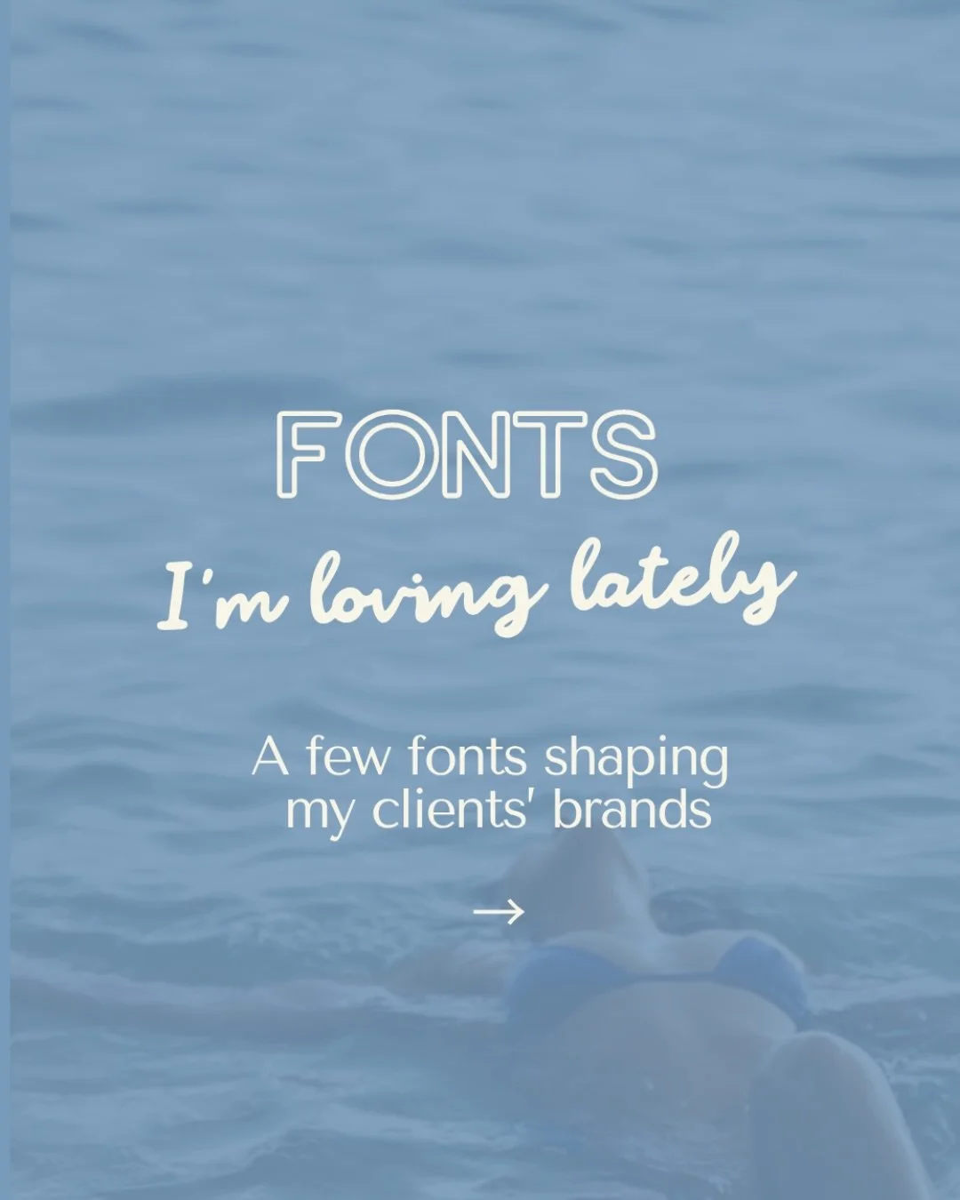 The fonts behind the feeling. 🌊 Each of these showed up in recent client projects: all completely different, but each chosen with so much intention.

Fonts set the tone, shape the energy and help people feel your brand before they&rsquo;ve read a si