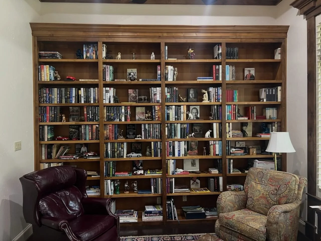 &ldquo;David, this bookshelf looks pretty good&rdquo;
&ldquo;Thanks, Peter. That&rsquo;s the nicest thing anyone&rsquo;s ever said to me&rdquo;