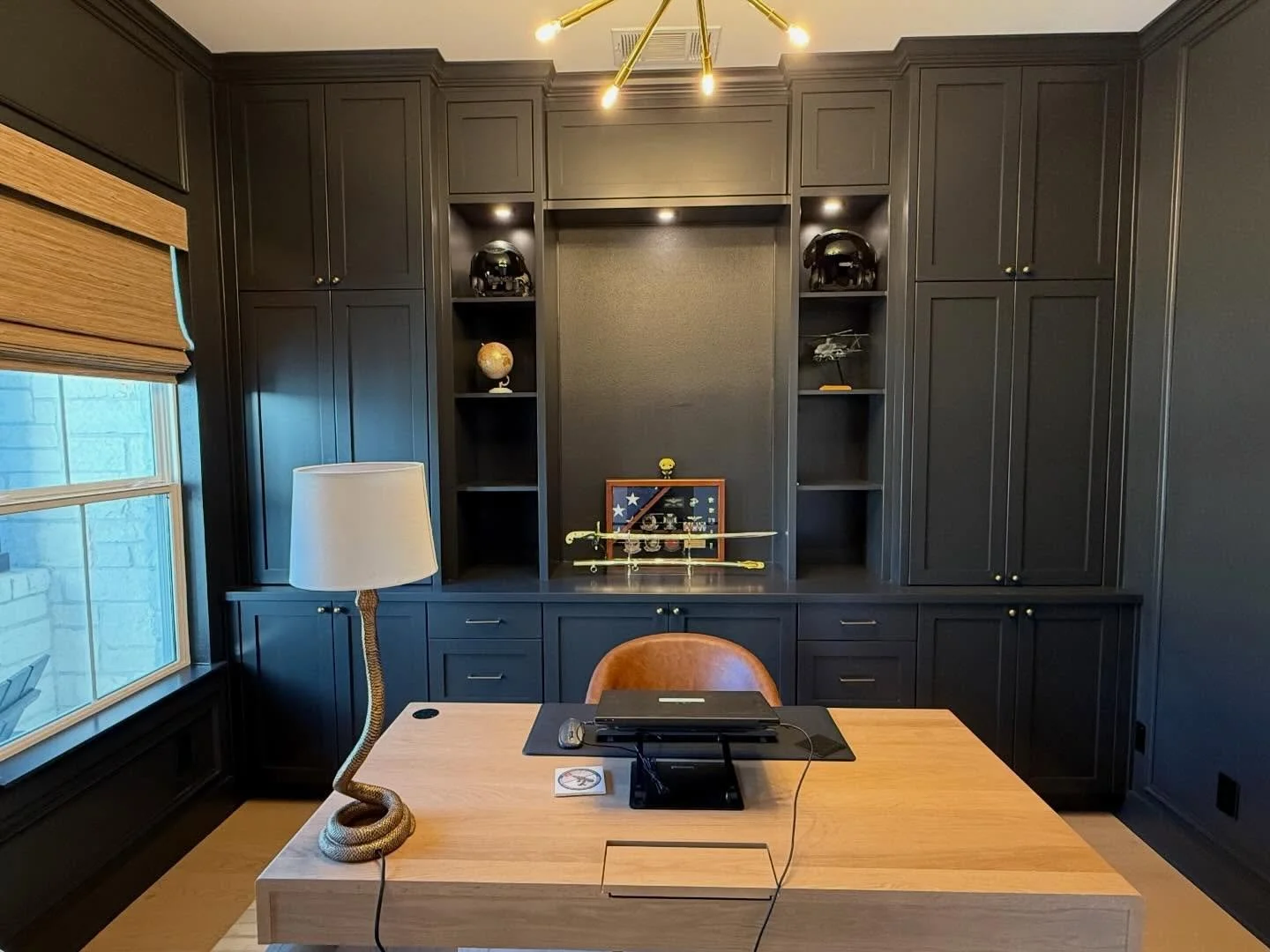 Bold&bull; Sophisticated &bull; Dramatic &bull; Professional&bull; Sleek &bull; Empowering 

#customhomeoffice #customcabinetryaustin