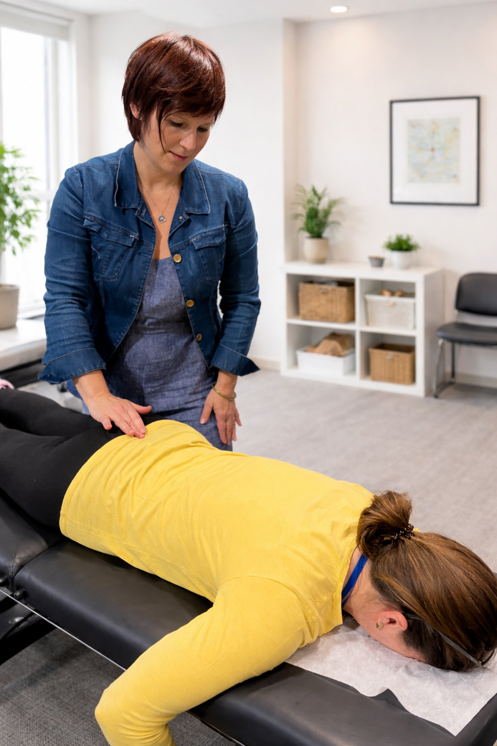 Gentle spinal flow session supporting nervous system healing