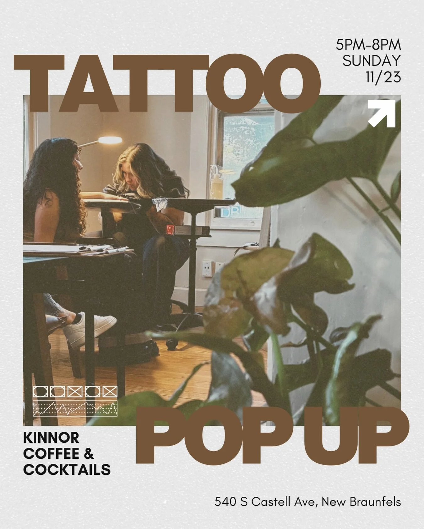 THIS SUNDAY @annabeth.ink and @spicy_pokes will be hanging with our friends at @kinnorcoffee for their Christmas lighting event! There will be live music, a Photo Booth, yummy drinks and more!

Flash available for the event will be posted on our stor