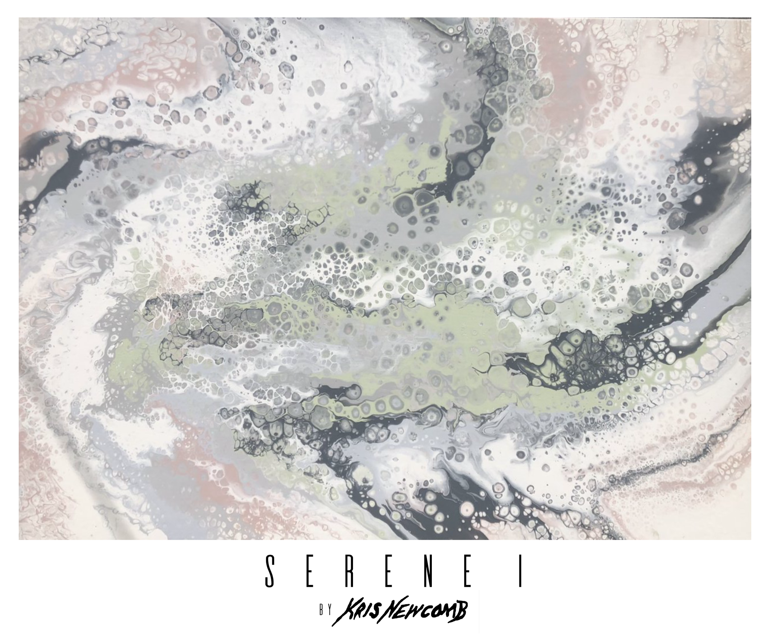 Serene I (57"x40") Hand poured Acrylic Art
(1 of 1) by Kris Newcomb