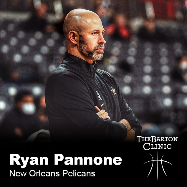 Coach Ryan Pannone from the New Orleans Pelicans