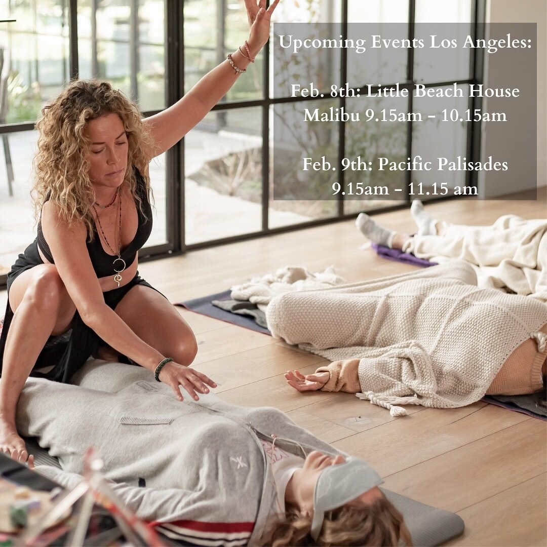 Let your energy guide you home in my upcoming sessions:

-Little House Malibu Feb. 8th 9.15 -10.15 am

-Pacific Palisades Feb. 9th 9.15 am- 11.15 am

Join&nbsp;​me&nbsp;​for&nbsp;​a&nbsp;​transformational&nbsp;​energy&nbsp;​experience.&nbsp;​This&nbs