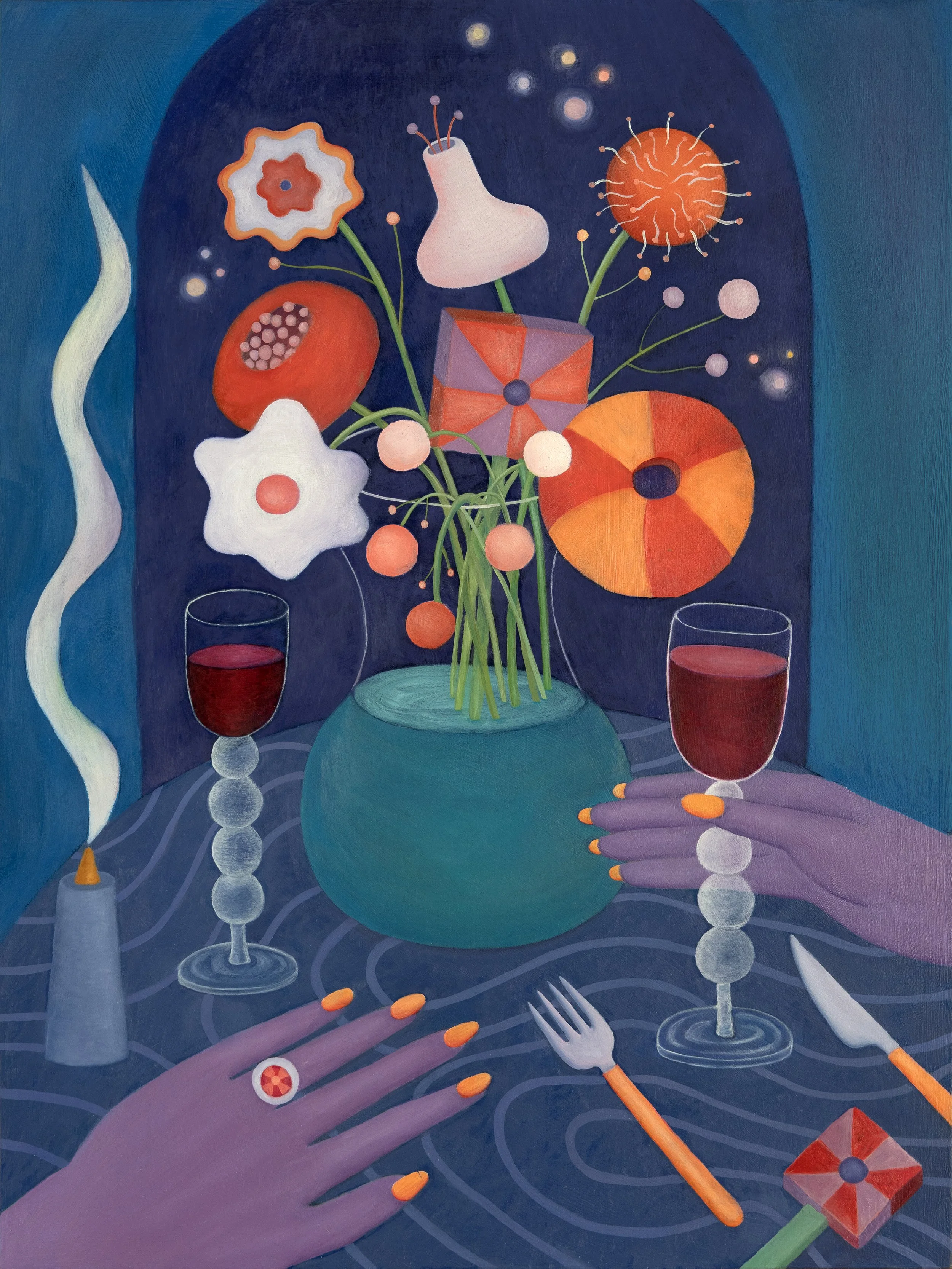 Space Flowers
 
18x24 in | oil on wood panel | 2025