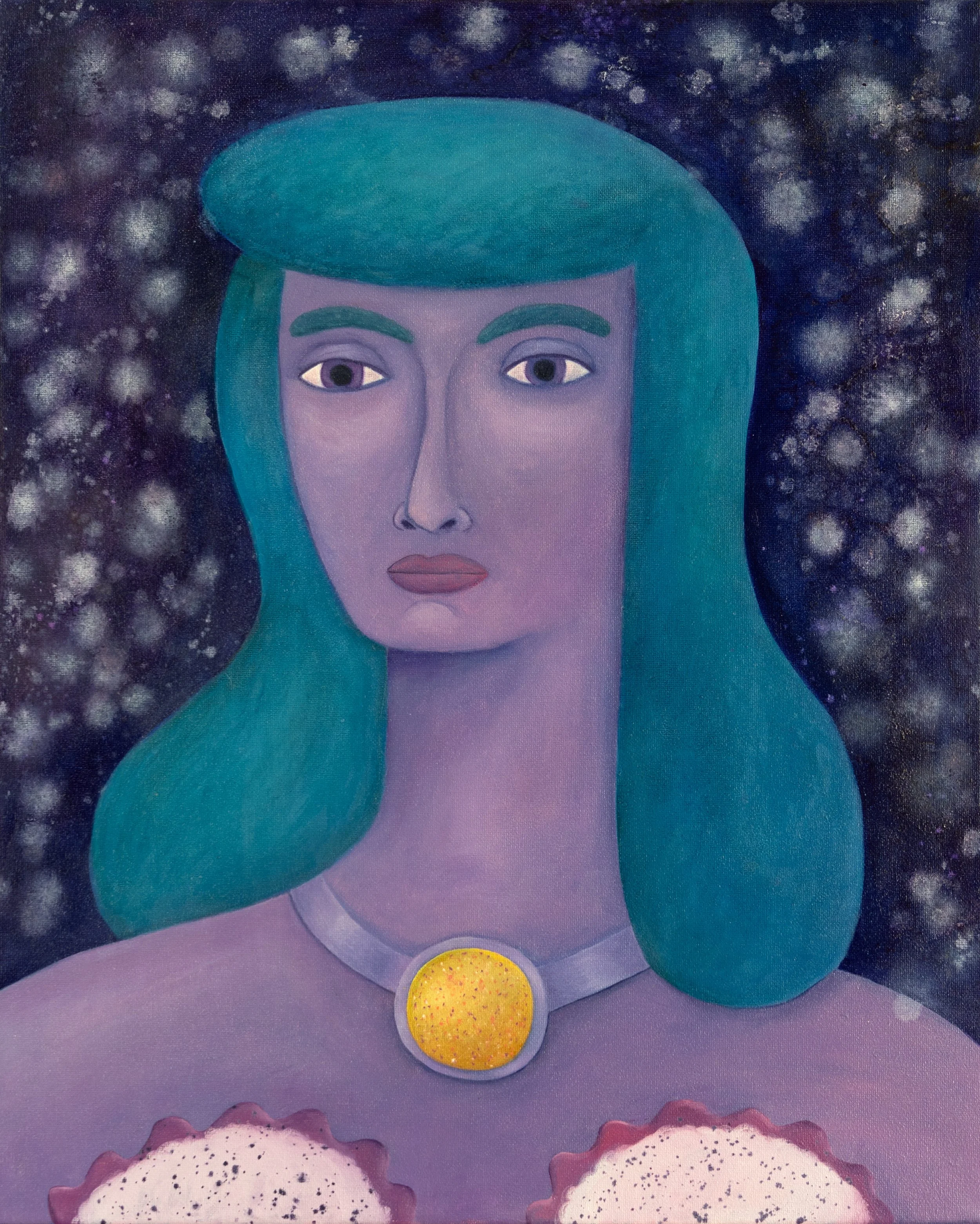 Space Woman
 
16x20 in | oil on canvas | 2025