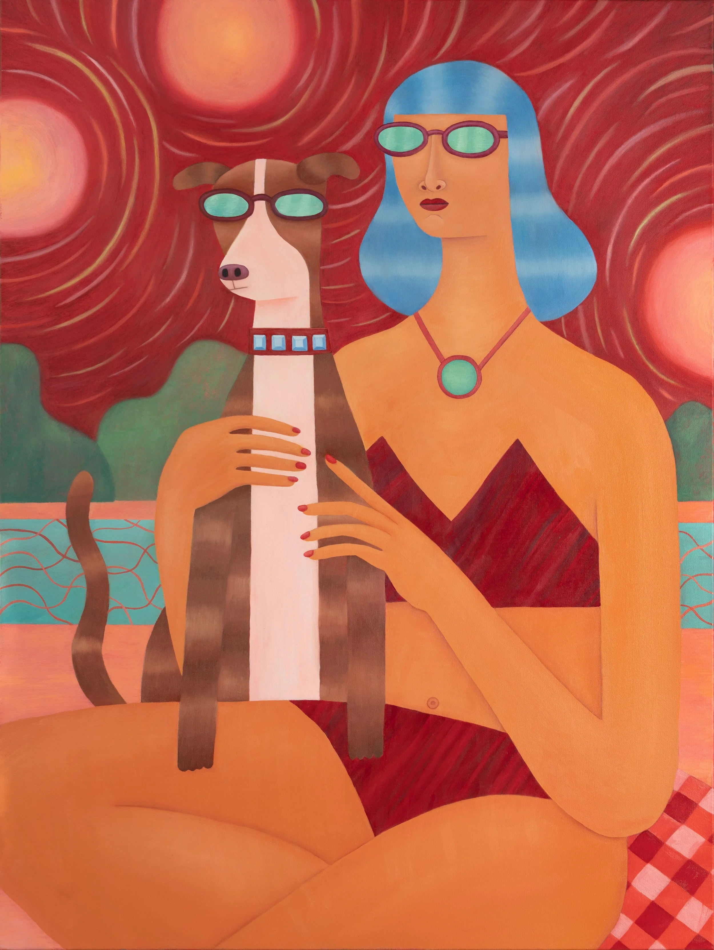 Woman With Whippet
 
30x40 in | oil on canvas | 2025