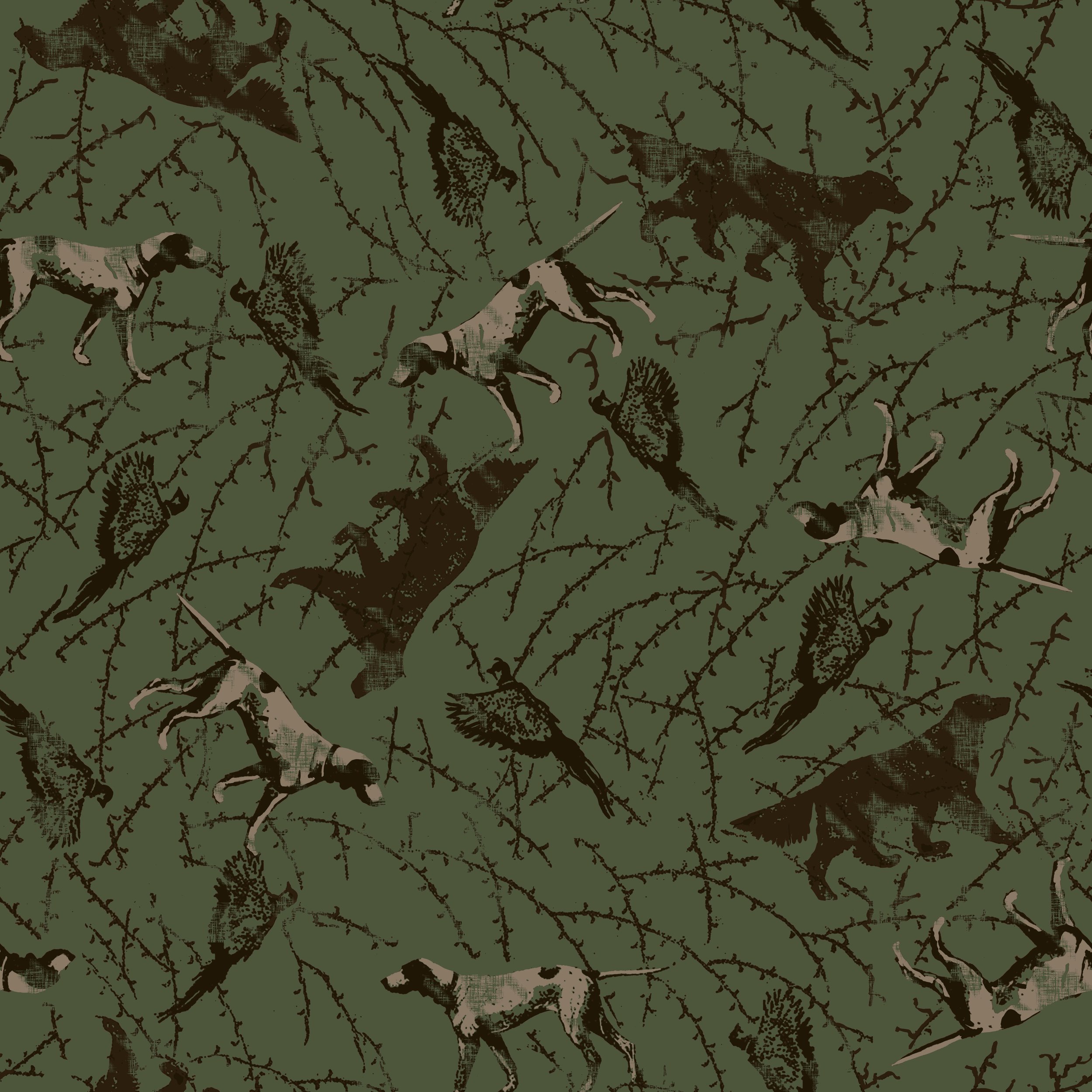 Hunting dog and pheasant hound-COOL FOREST GREEN.jpg
