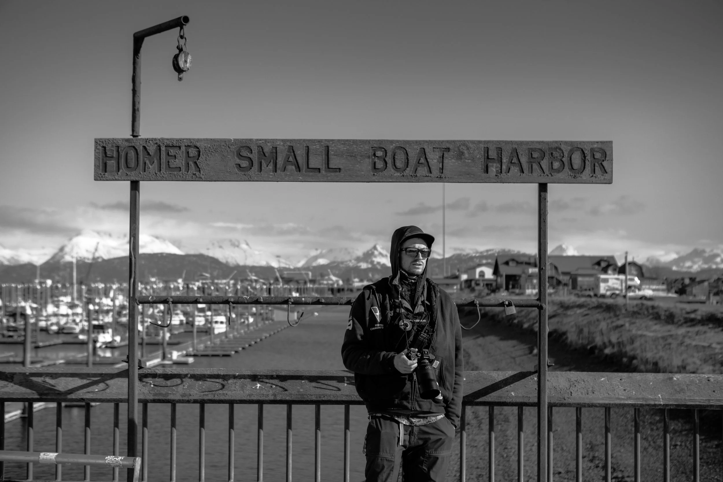Tucker contemplates the day ahead in Homer.