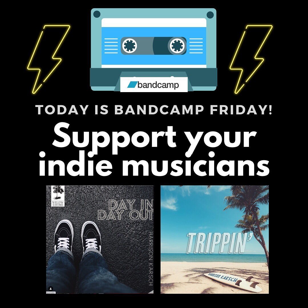 Today is Bandcamp Friday! This means the proceeds from every song you download and purchase on Bandcamp today goes directly to the artists themselves. So, add to your music library, click on the link in my bio and download some songs. Check out my fr