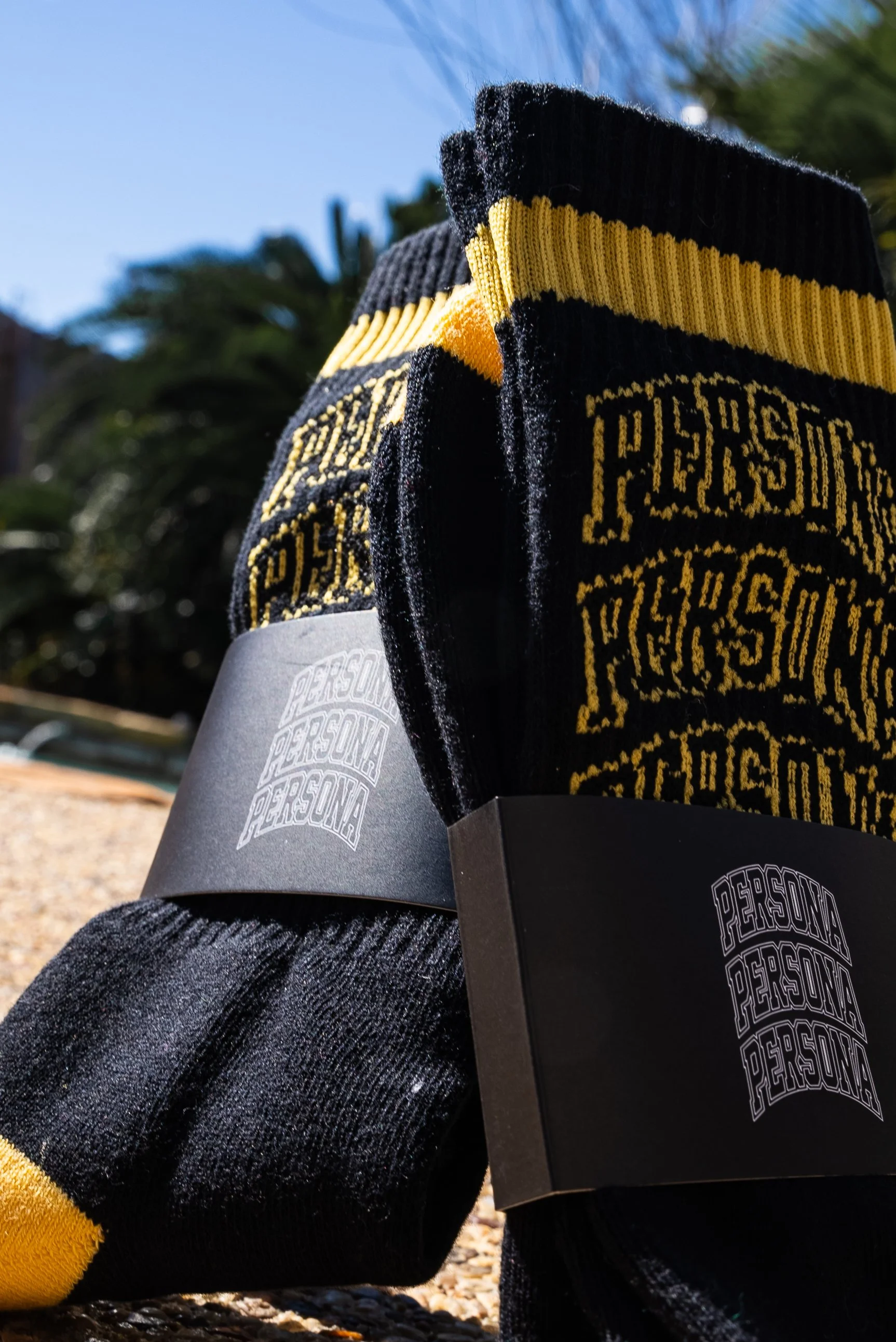 Persona Socks - Black & Yellow