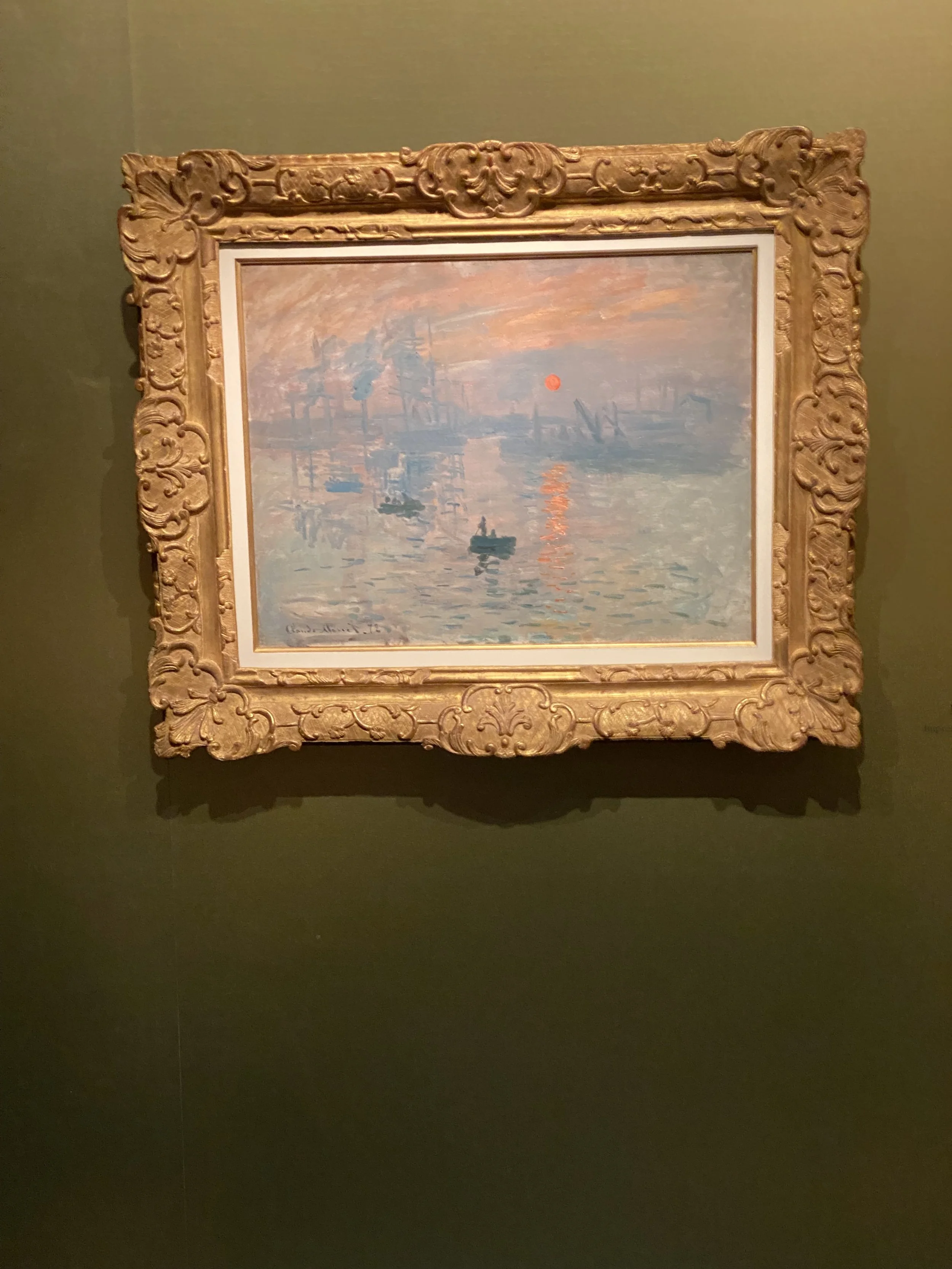 Monet Sunrise an Impression . Musee Monet Marmotan 