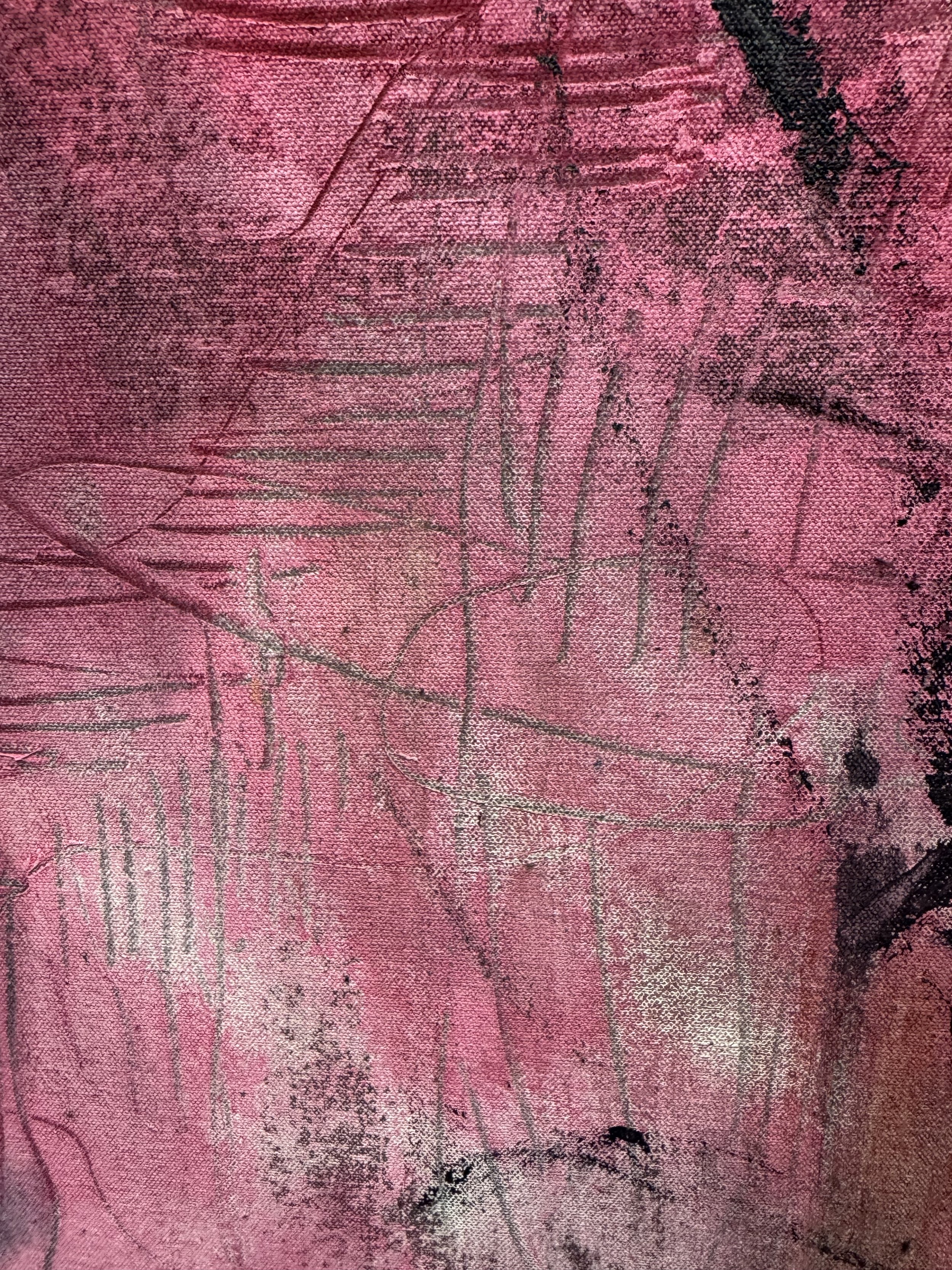 Detail of the paint surface pattern: every work is both figural and unresolved.