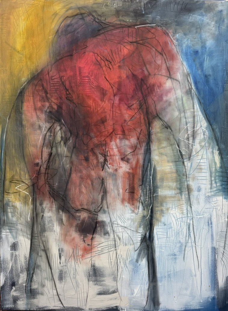 Studies for The Entropic Pull of Matter Over Memory
Martin Kinnear RCA
Oil, peinture d’essence, dry media, gloss, and sgraffito on canvas
Polyptych (12 panels), each 230 × 152 cm