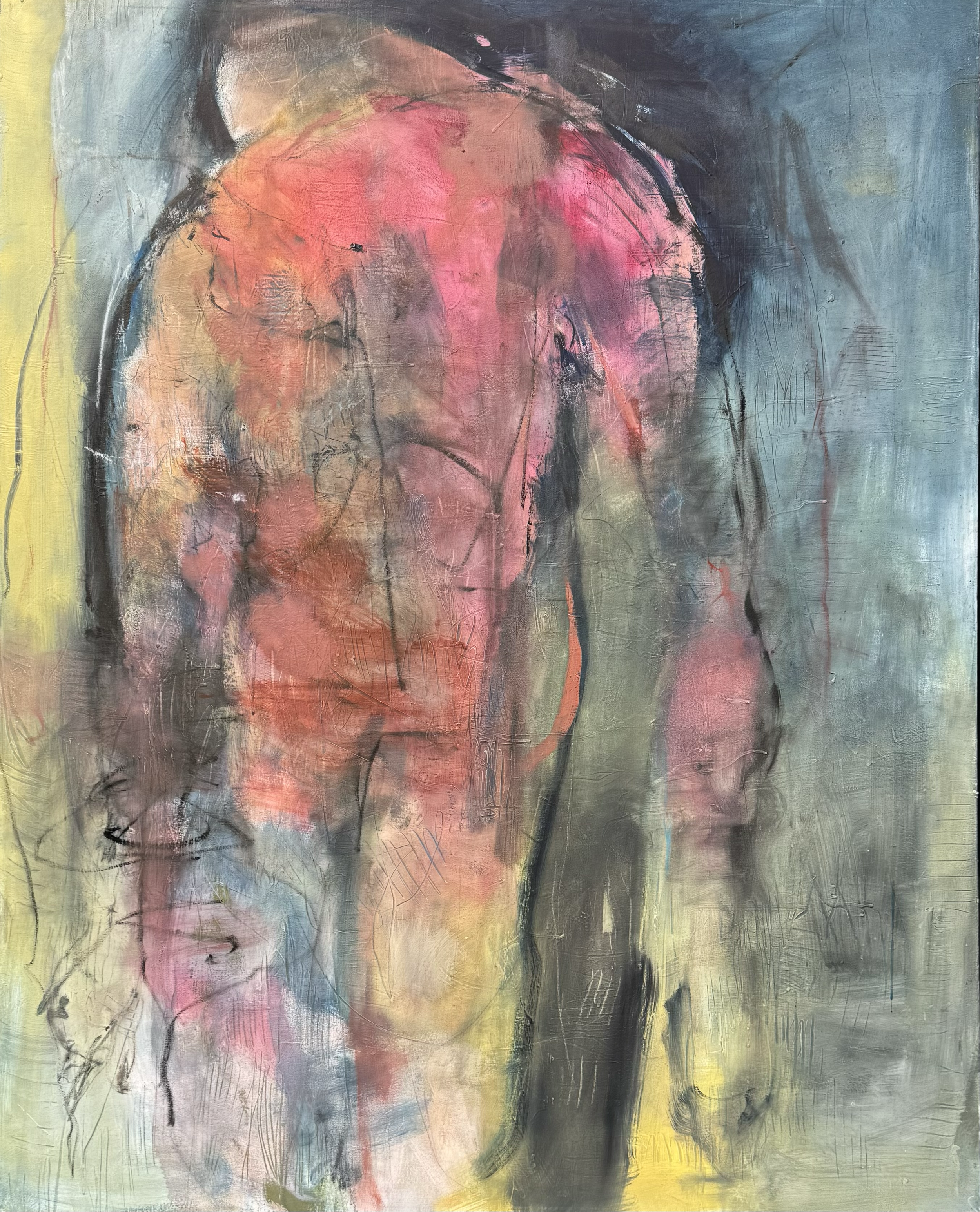 Studies for The Entropic Pull of Matter Over Memory
Martin Kinnear RCA
Oil, peinture d’essence, dry media, gloss, and sgraffito on canvas
Polyptych (12 panels), each 230 × 152 cm
