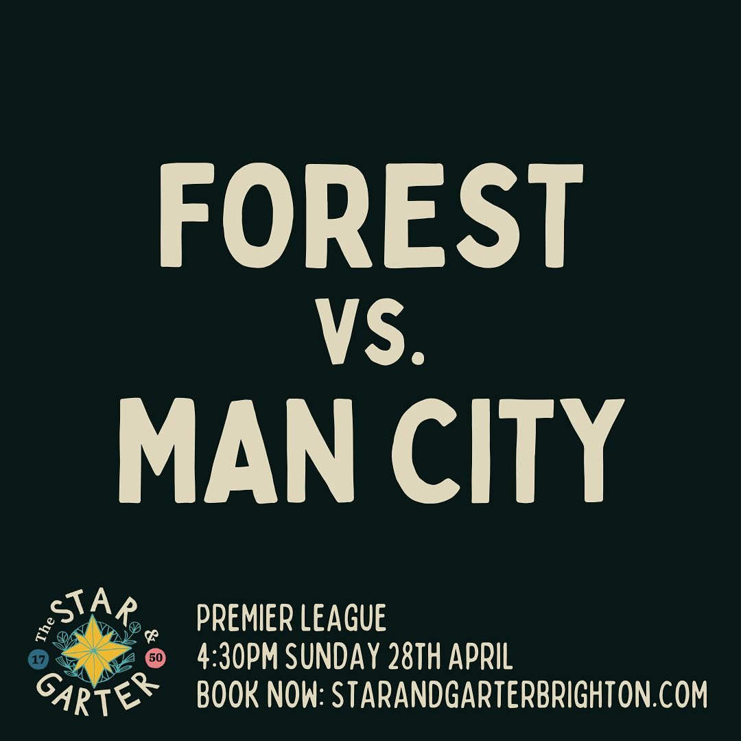 Pints, pies and Premier League? Sounds like a weekend well spent! 🍺🍕⚽️ SHOWING THIS SATURDAY &amp; SUNDAY @ THE STAR:

Everton V Brentford - 5pm Saturday 27th April
Spurs V Arsenal - 2pm Sunday 28th April
Forest V Man City - 4:30pm Sunday 28th Apri