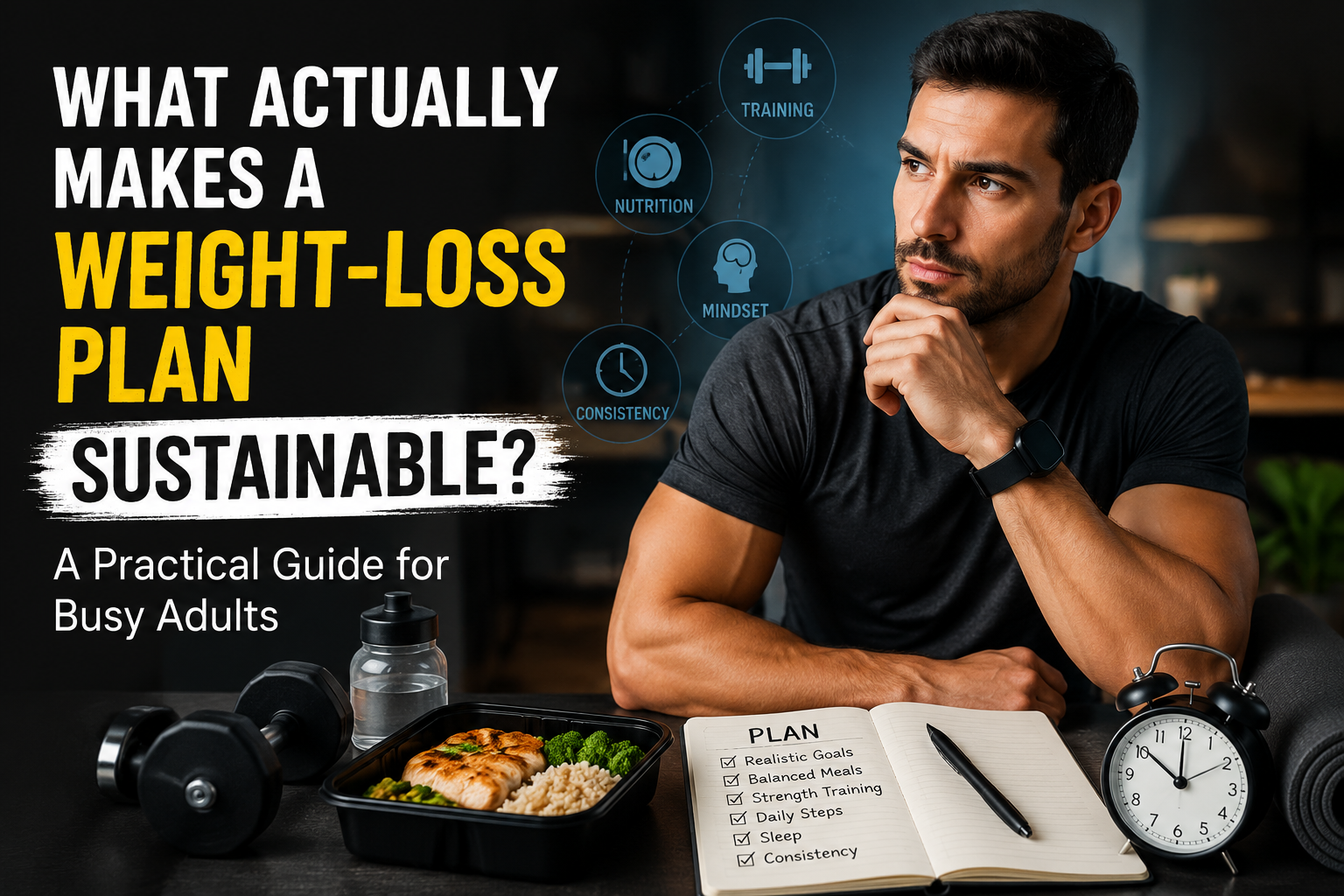 What Actually Makes a Weight-Loss Plan Sustainable? A Practical Guide for Busy Adults