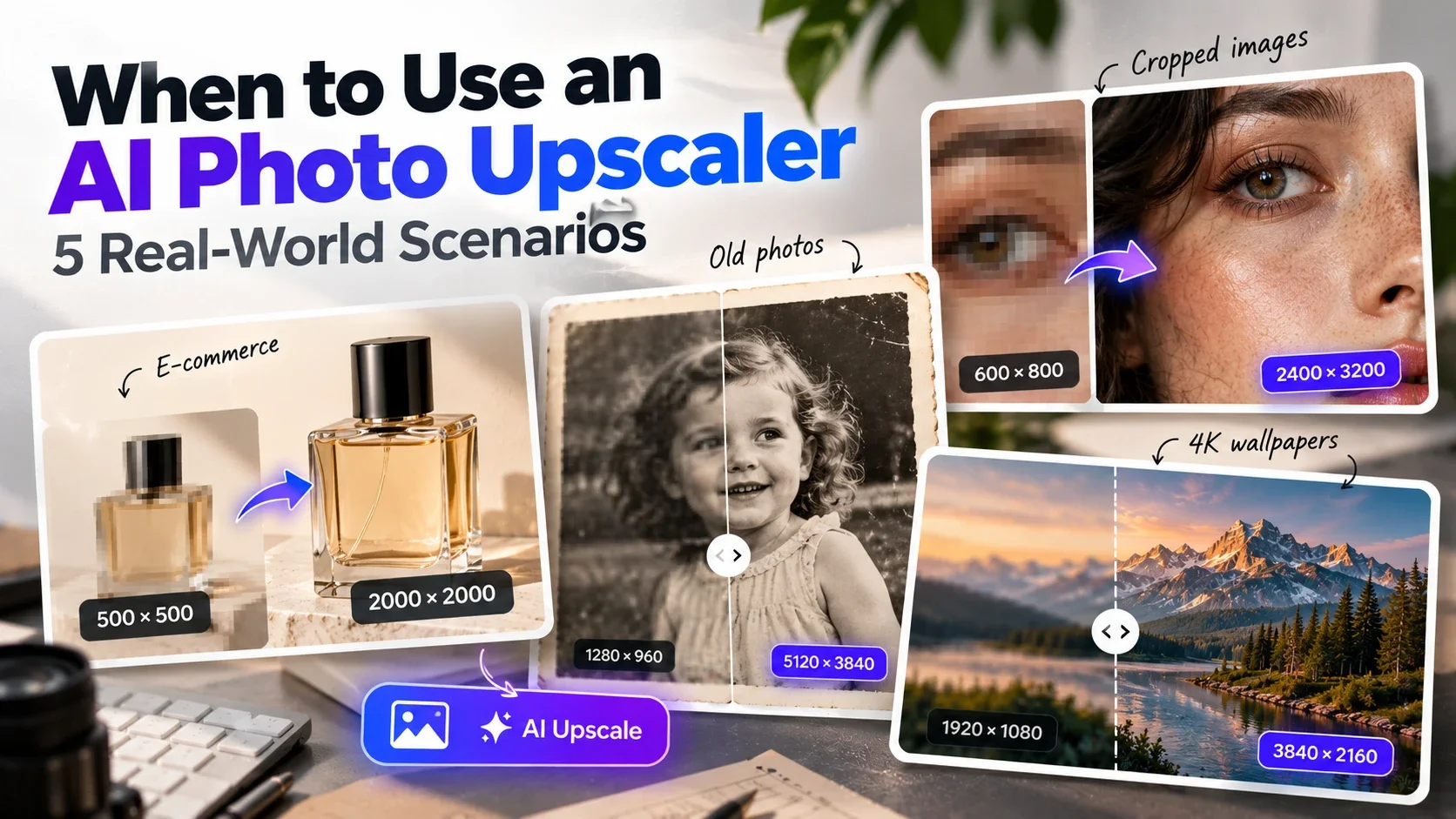 When to Use an AI Photo Upscaler: 5 Real-World Scenarios