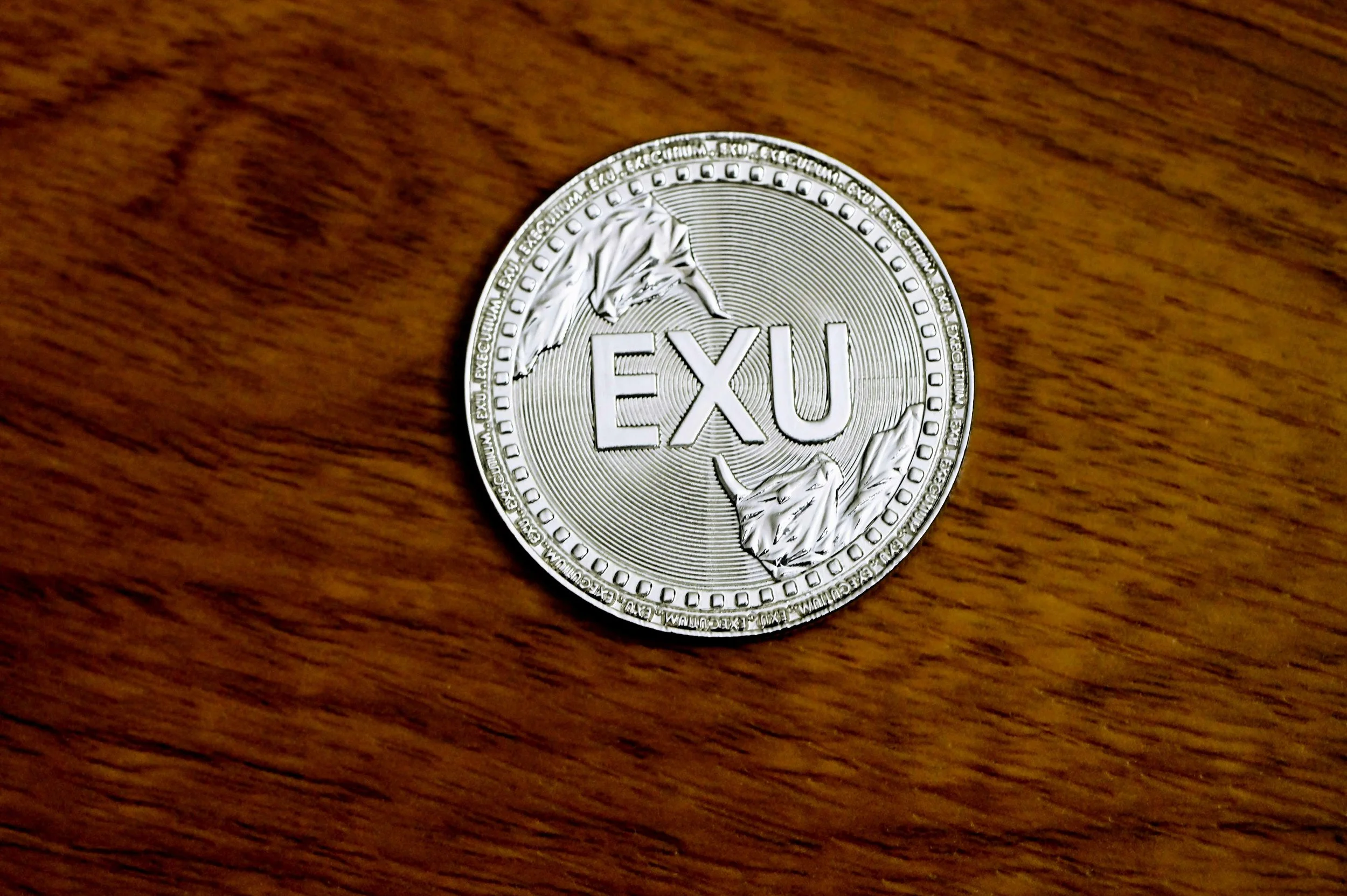 A personalized keepsake coin held in a hand