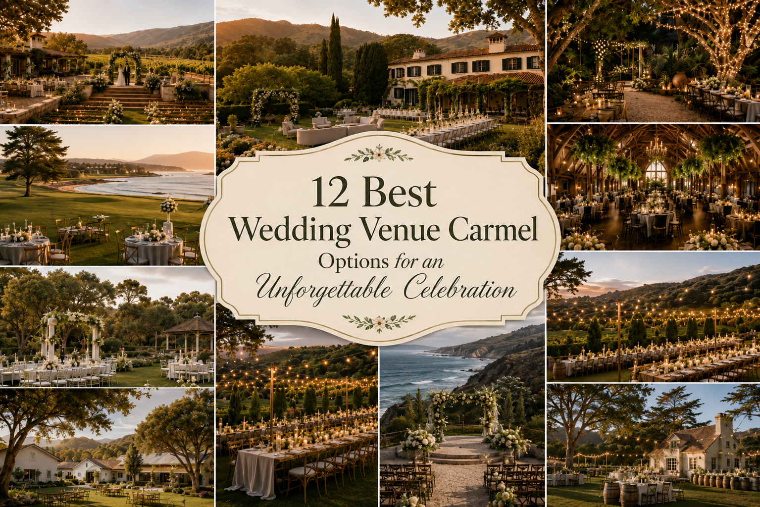 12 Best Wedding Venue Carmel Options for an Unforgettable Celebration