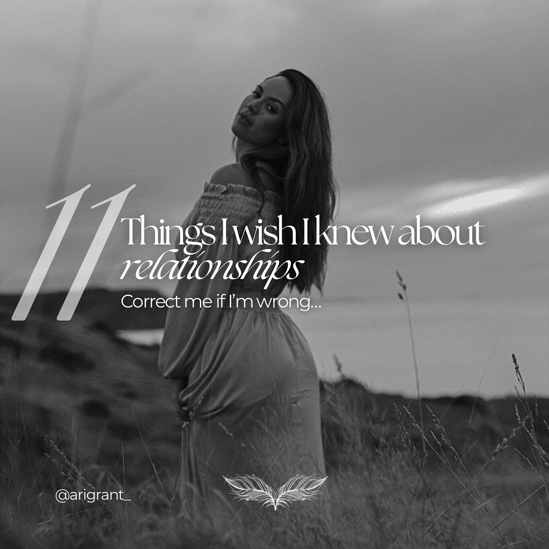 11 things I WISH I knew sooner but I&rsquo;m grateful to know now.

These 11 things will guide my future relationships 💯 

From how they define self-worth, to what truly makes them feel safe and seen. It&rsquo;s not always what meets the eye, but th