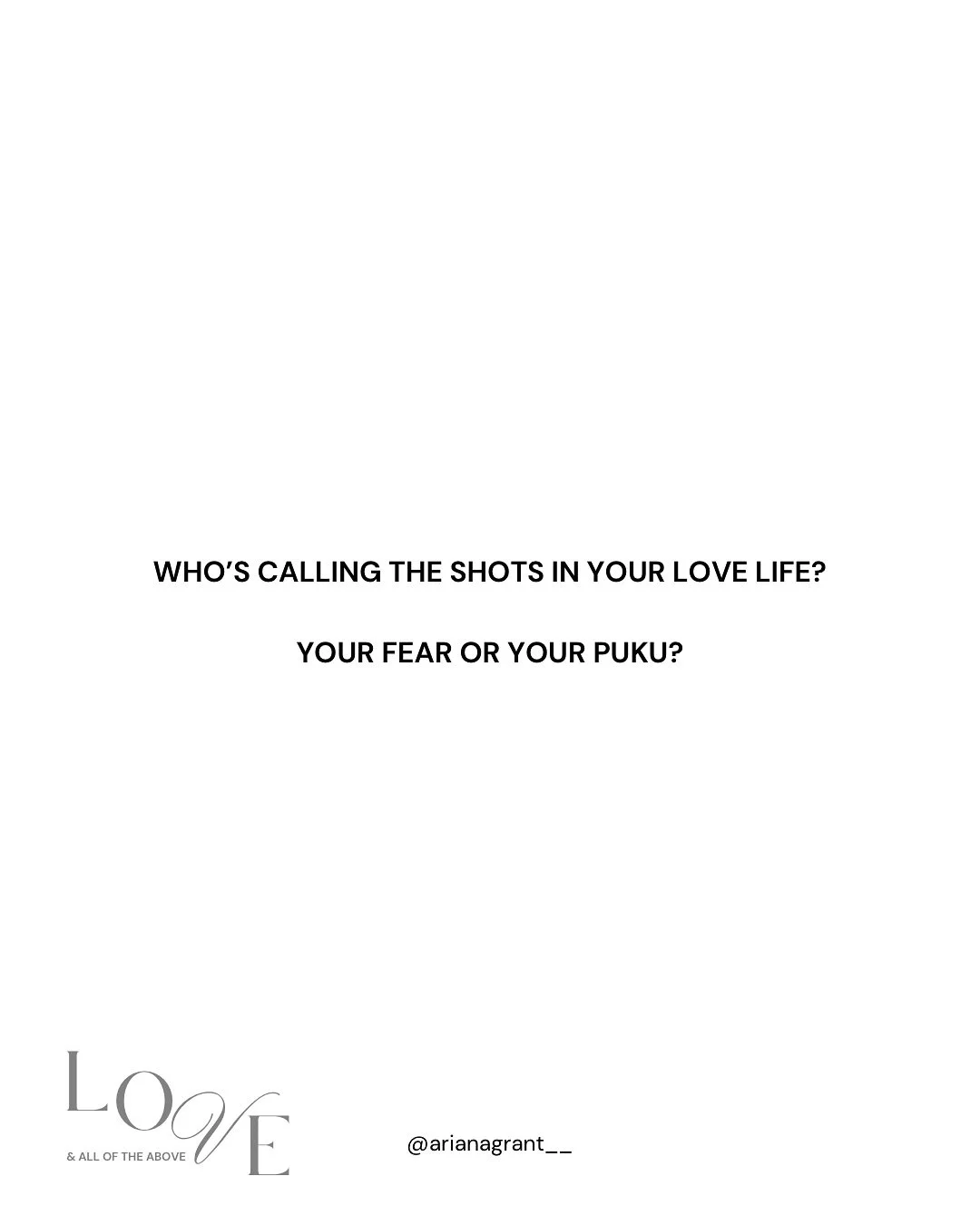 Who&rsquo;s calling the shots girl? 💁🏽&zwj;♀️🤷🏽&zwj;♀️

Discernment keeps your heart safe and your connections real. Know the difference between what your fear wants and what your puku (intuition) knows.

#Discernment #TrustYourIntuition #Healthy