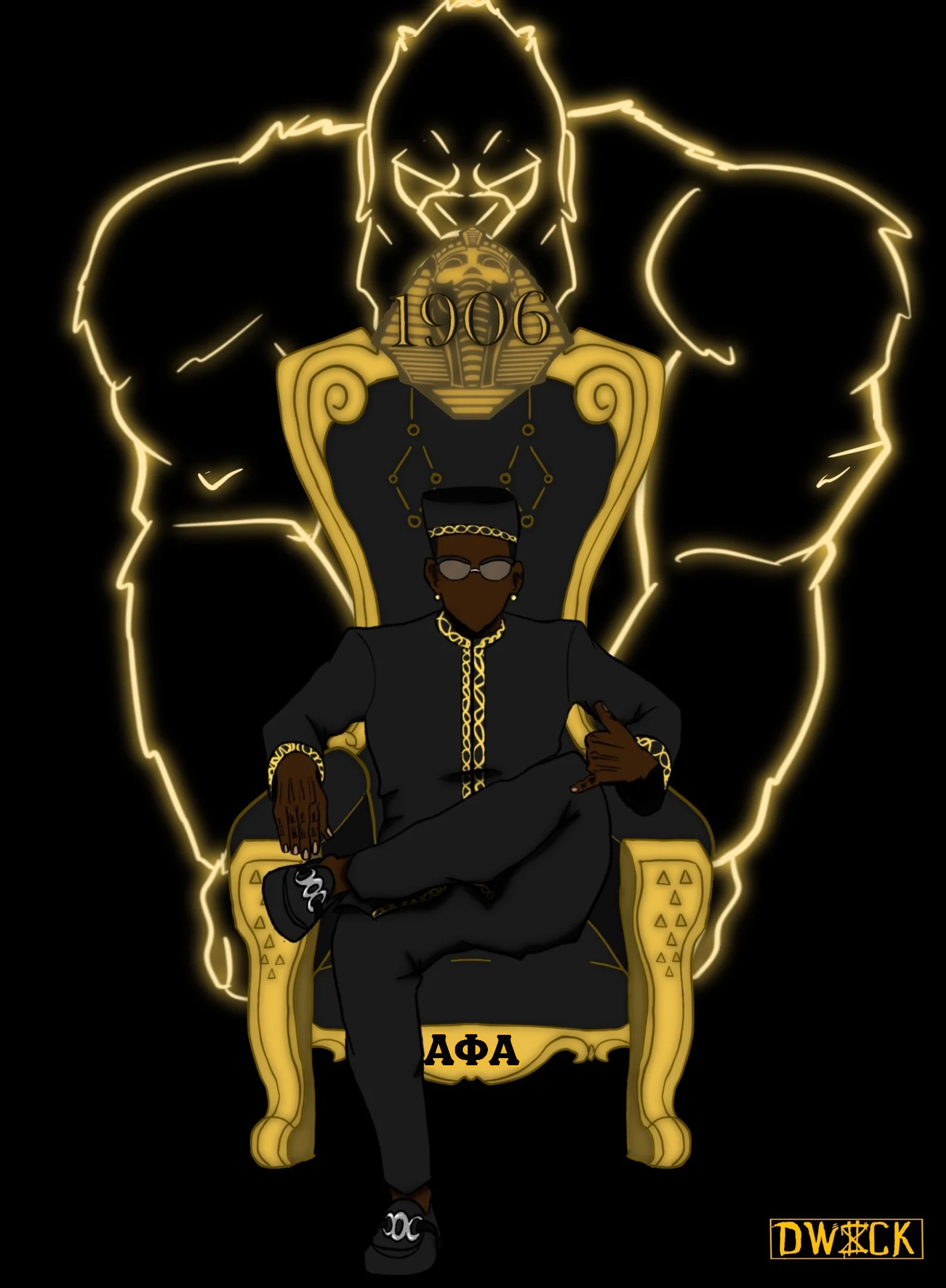 Divine 9 Royalty Collection: Alpha Phi Alpha Edition
(Procreate)