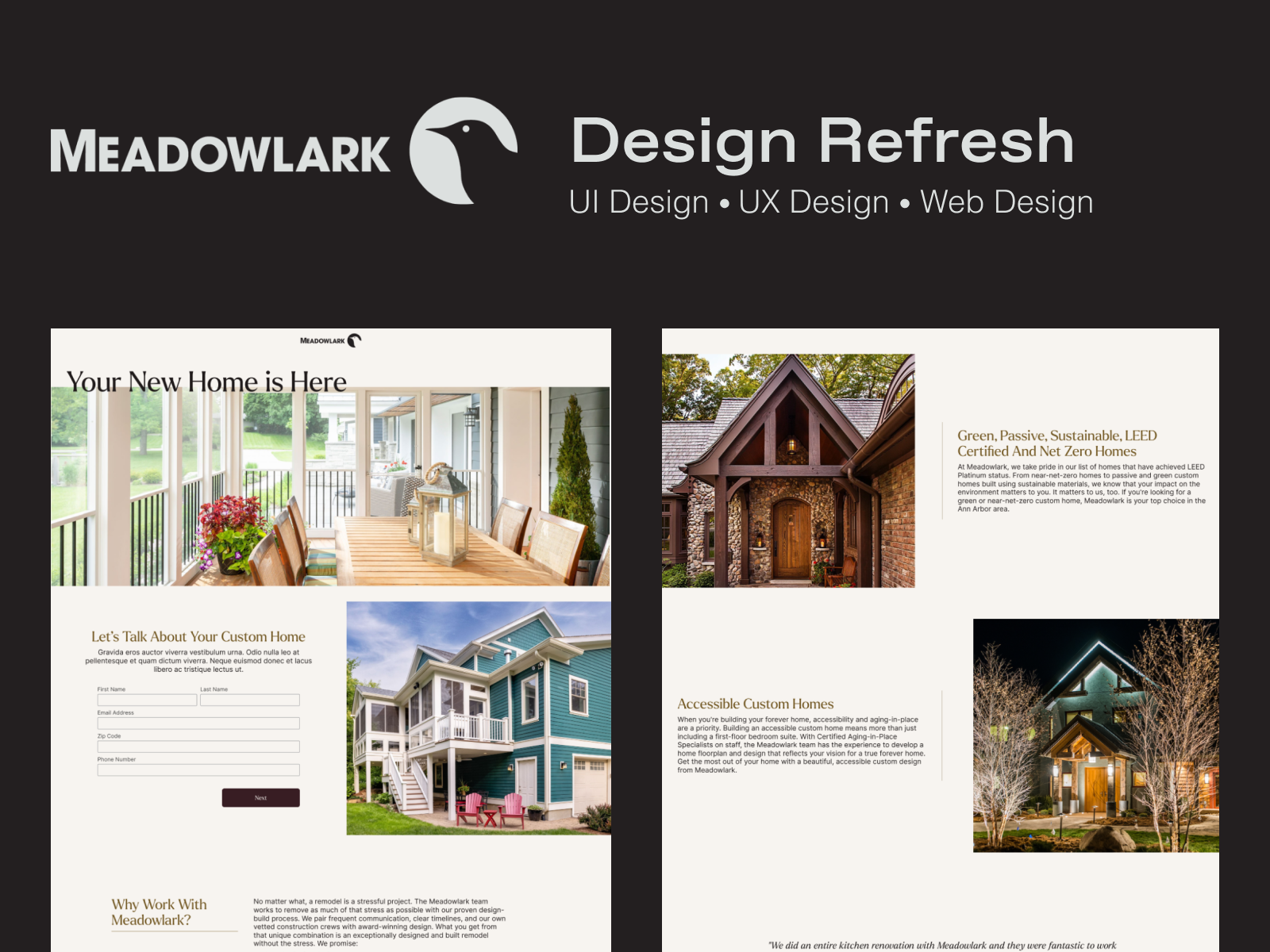 Meadowlark Case Study: Redesigning Home Remodeling Business Website