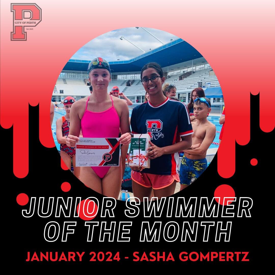 (1/2)✨ Junior Swimmer of the Month - January ✨

A huge congratulations to Sasha Gompertz who was named junior swimmer of the month for January 2024! 

Sasha was awarded SOTM in recognition of her exceptional team spirit and dedication to fostering a 