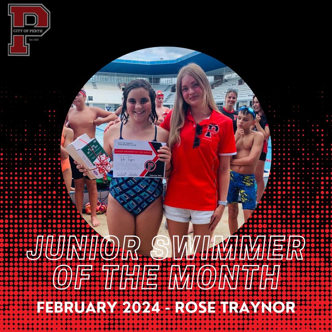 (2/2)✨ Junior Swimmer of the Month - February ✨

A huge congratulations to Rose Traynor who was named junior swimmer of the month for February 2024! 

Rose was awarded SOTM for her exceptional team spirit and commitment to her teammates during the Cl